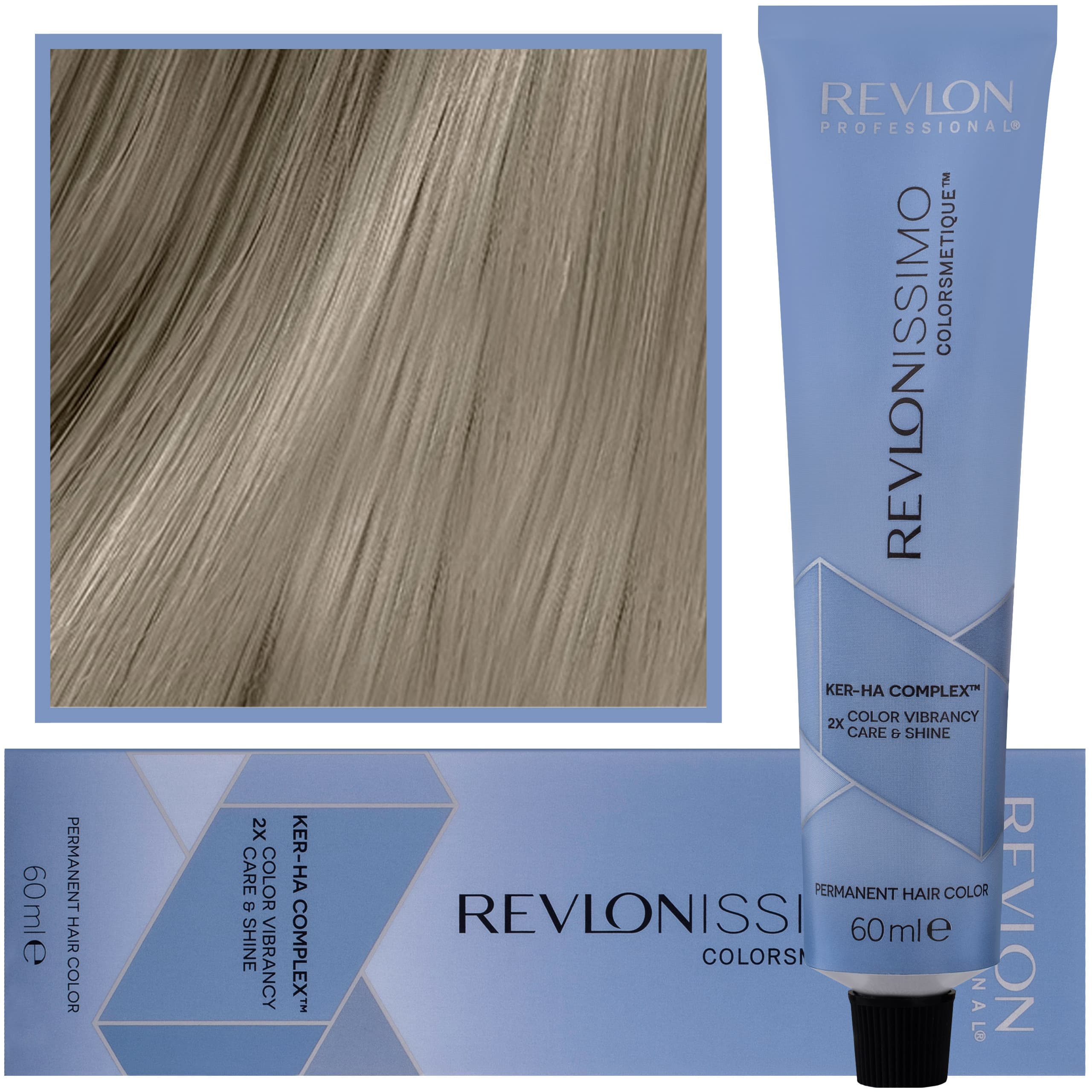 Revlonissimo Colorsmetique - kremowa farba do włosów, 7,01 | Średni Naturalny Popielaty Blond