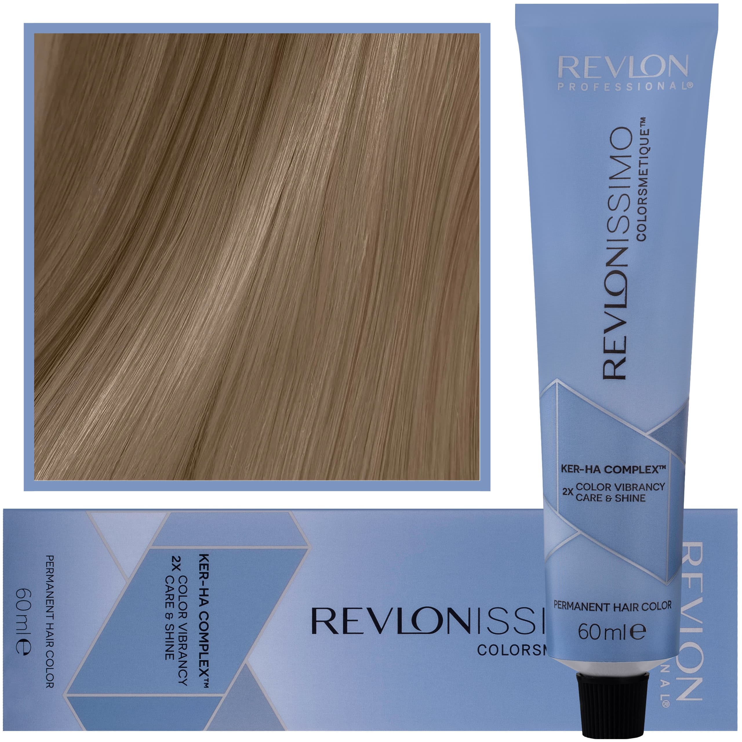Revlonissimo Colorsmetique - kremowa farba do włosów, 7,13 | Średni Popielaty Żłoty Blond