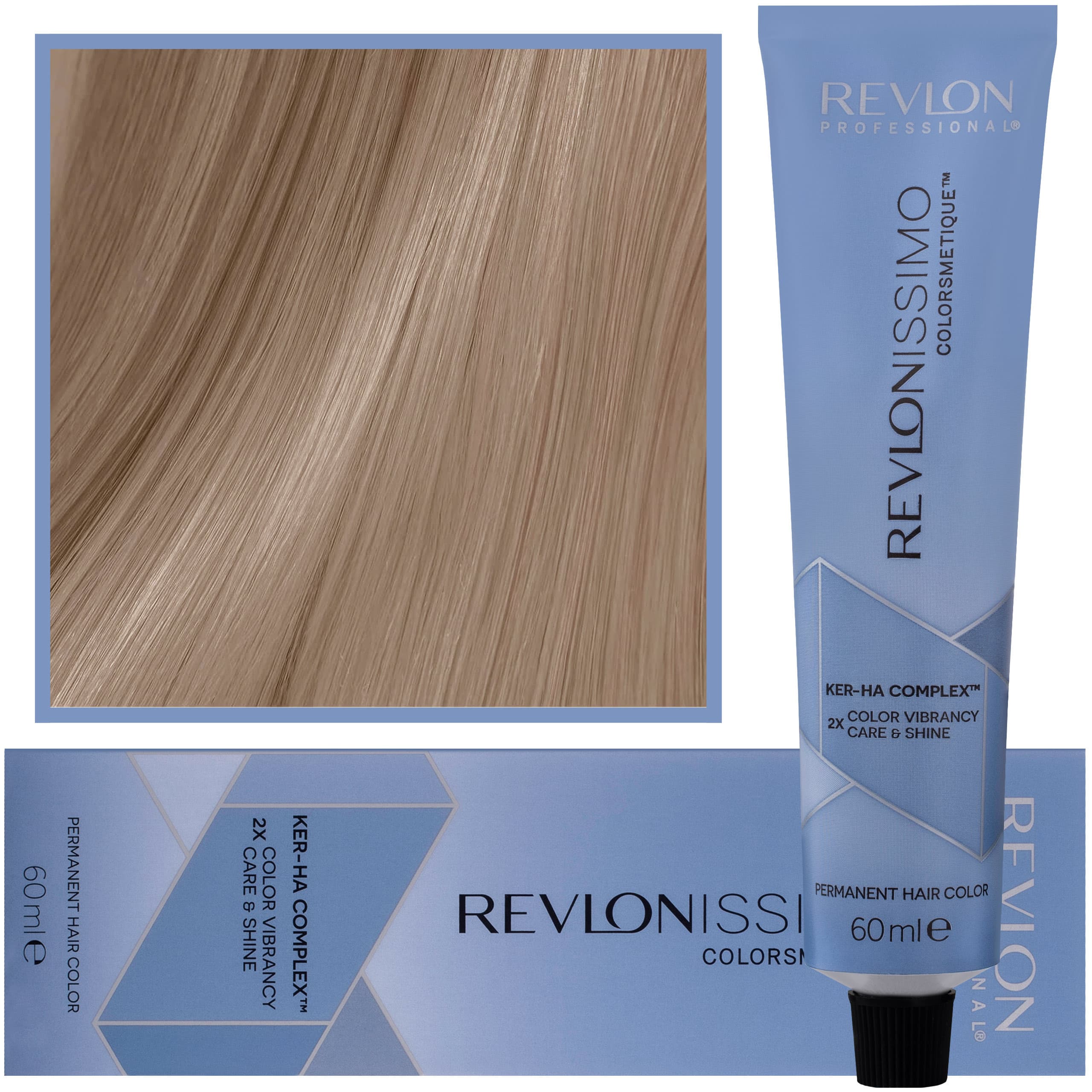Revlonissimo Colorsmetique - kremowa farba do włosów, 8,2 | Jasny Opalizujący Blond