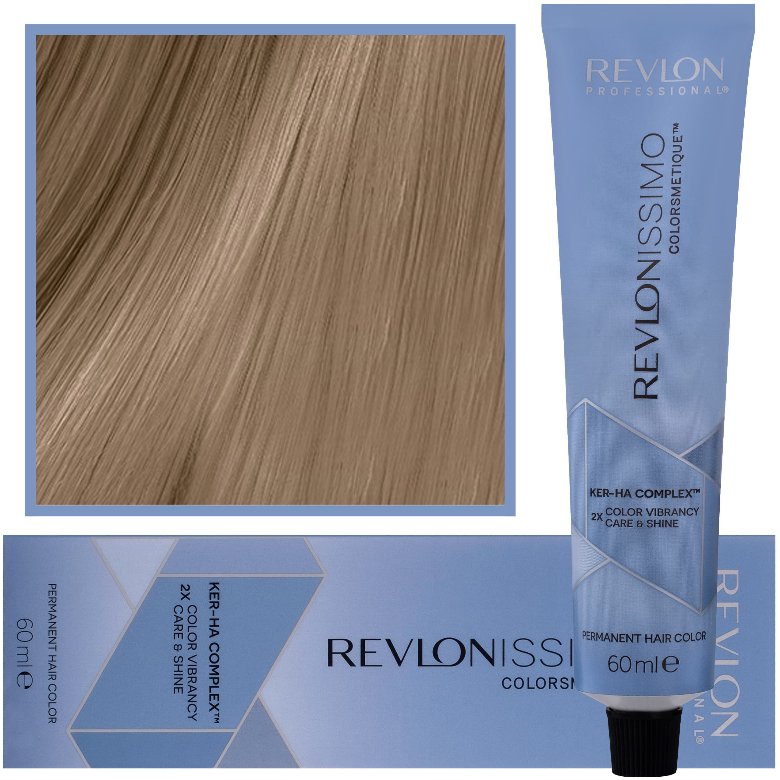 Revlonissimo Colorsmetique - kremowa farba do włosów, 8,13 | Jasny Popielaty Złoty Blond