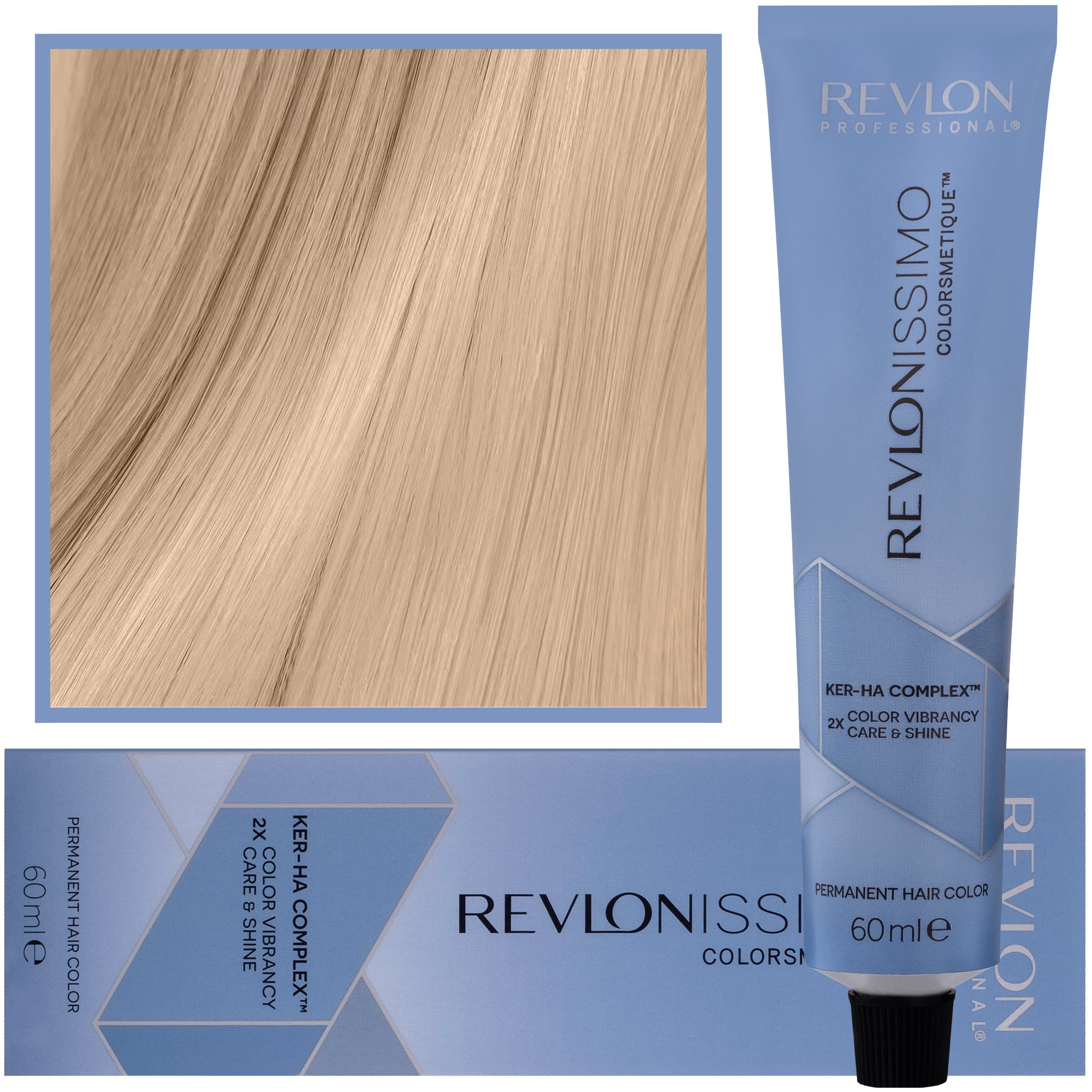 Revlonissimo Colorsmetique - kremowa farba do włosów, 8,23 | Jasny Opalizujący Złoty Blond