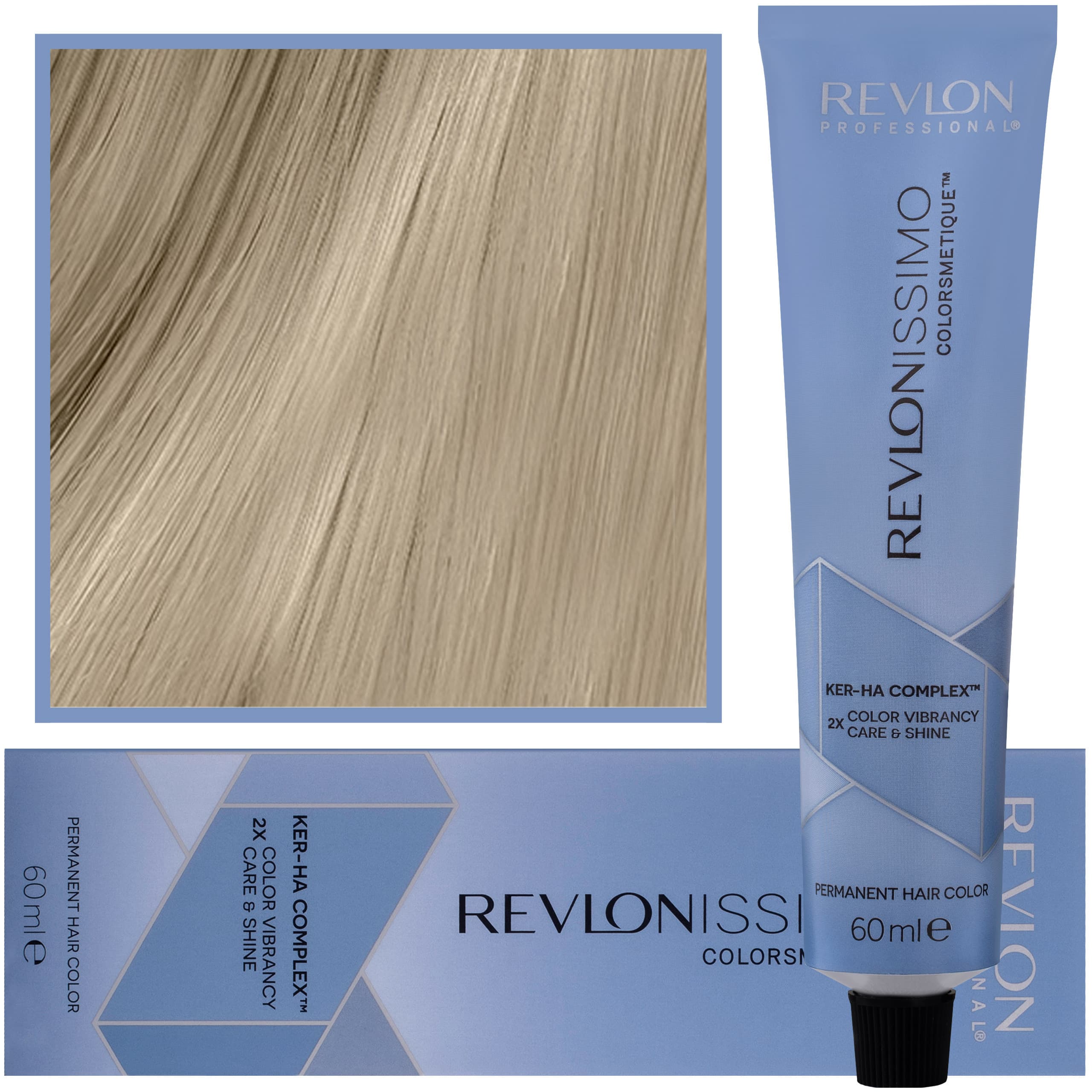 Revlonissimo Colorsmetique - kremowa farba do włosów, 9,01 | Bardzo Jasny Naturalny Popielaty Blond