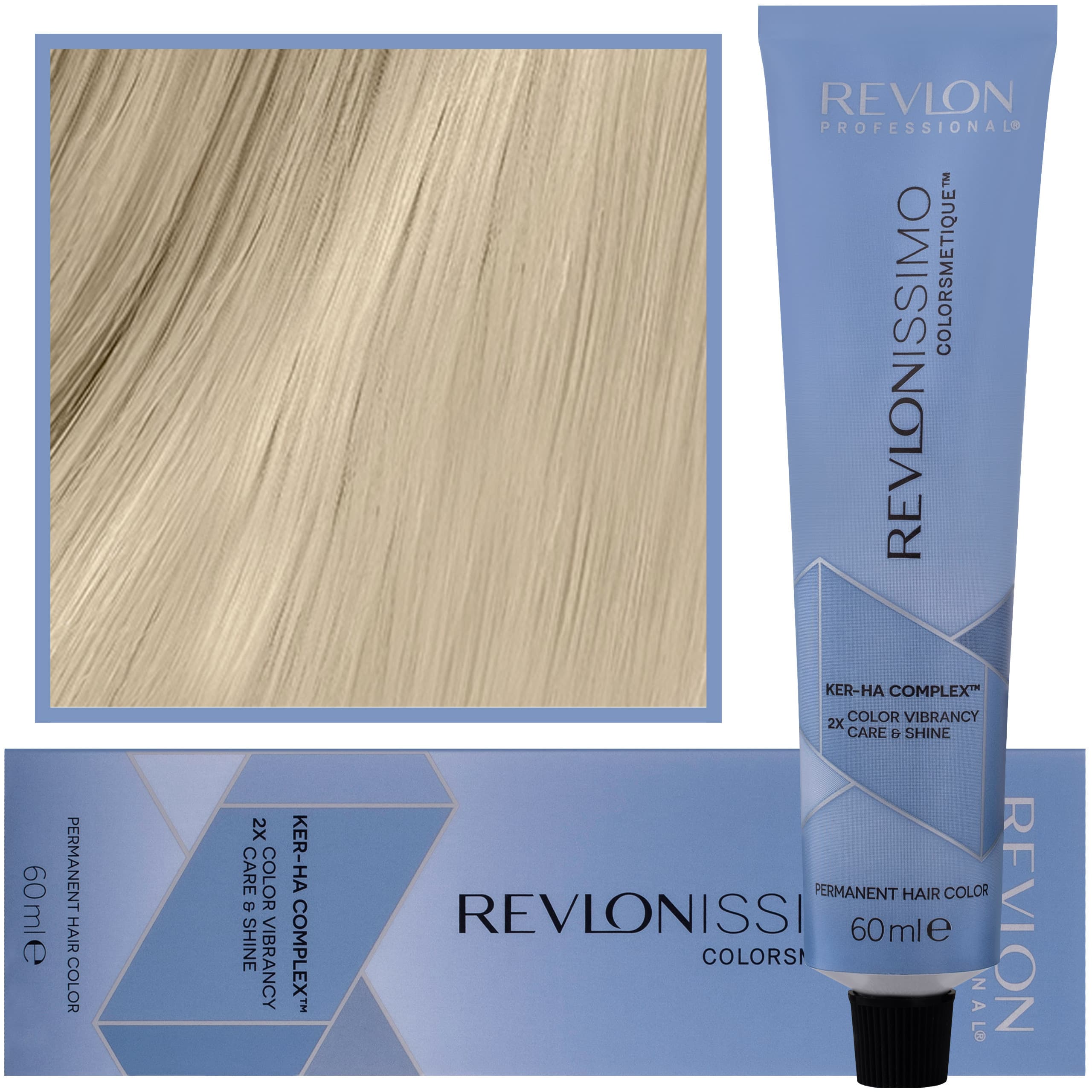 Revlonissimo Colorsmetique - kremowa farba do włosów, 10,01 | Najjaśniejszy naturalny Popielaty Blond