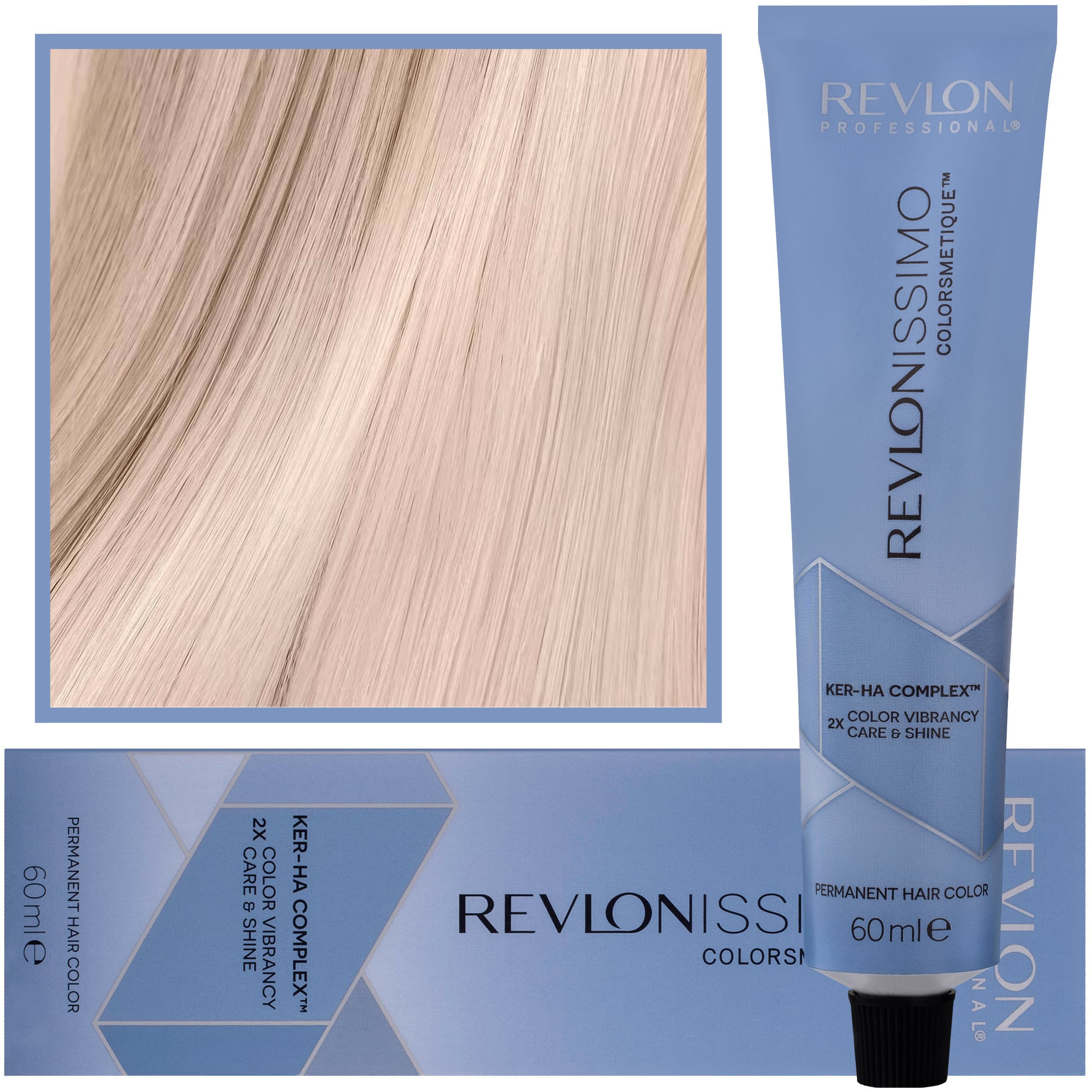 Revlonissimo Colorsmetique - kremowa farba do włosów, 10,2 | Najjaśniejszy Opalizujący Blond