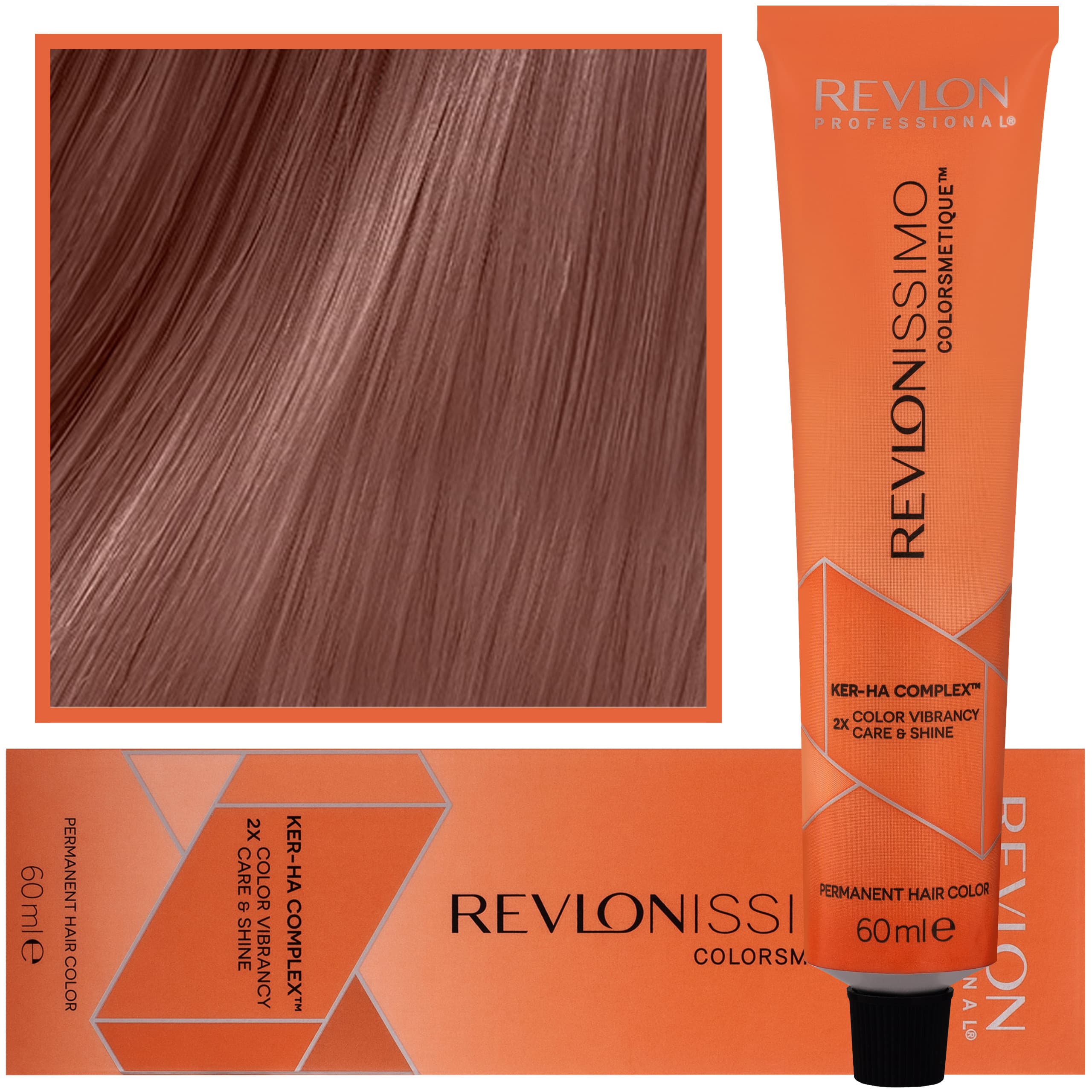 Revlonissimo Colorsmetique - kremowa farba do włosów, 6,46 | Ciemny Miedziany Czerwony Blond