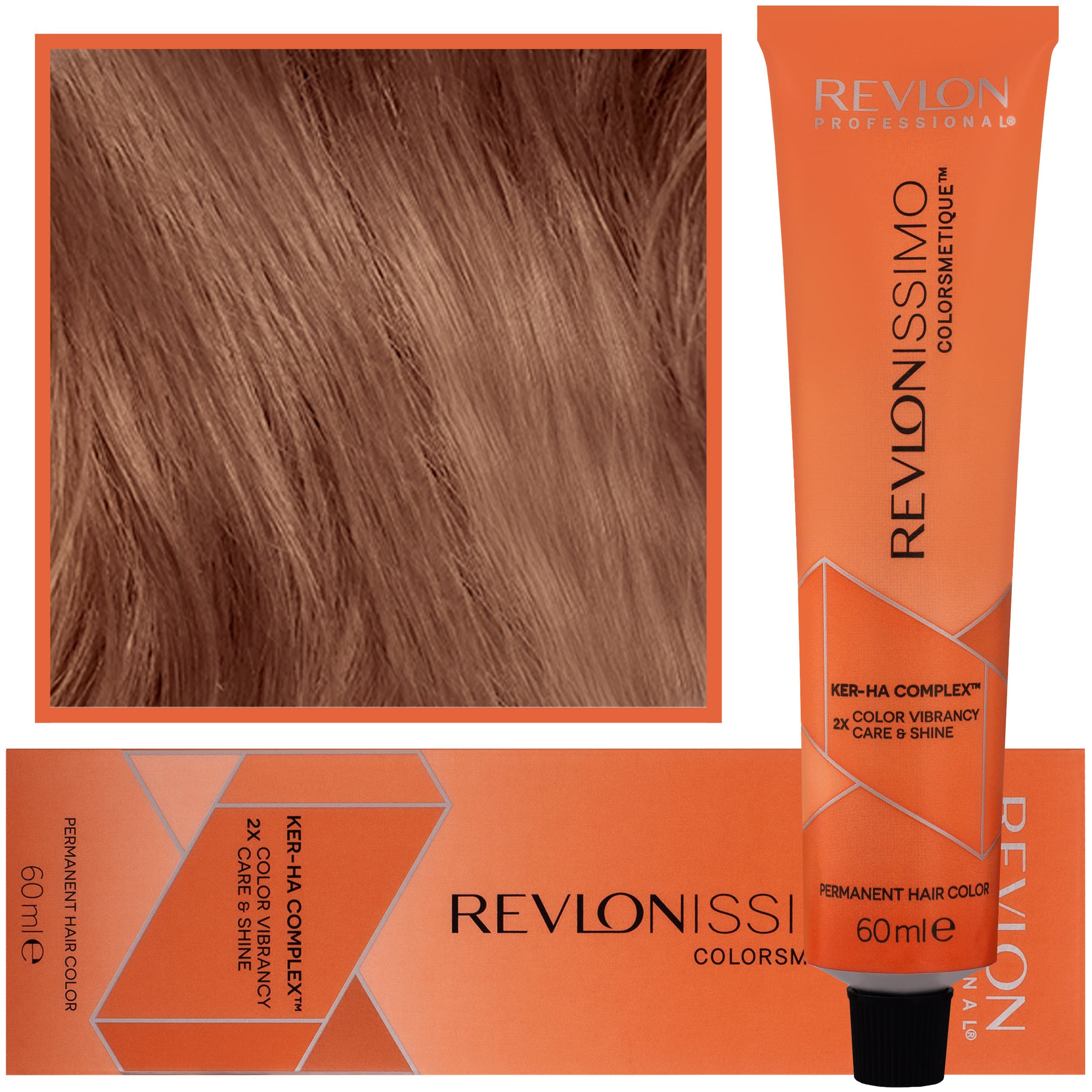 Revlonissimo Colorsmetique - kremowa farba do włosów, 7,4 | Średni Miedziany Blond