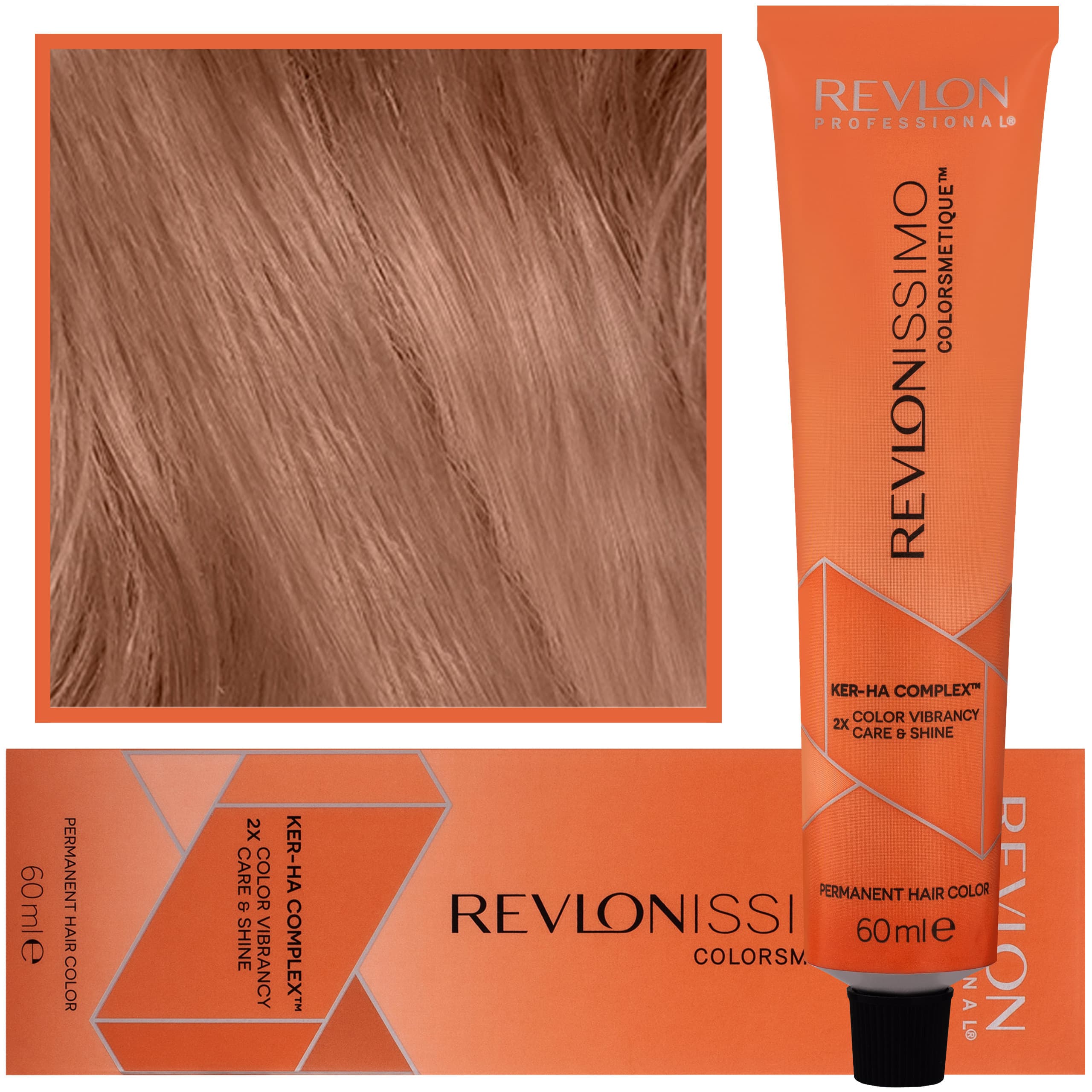 Revlonissimo Colorsmetique - kremowa farba do włosów, 7,34 | Średni Złoty Miedziany Blond