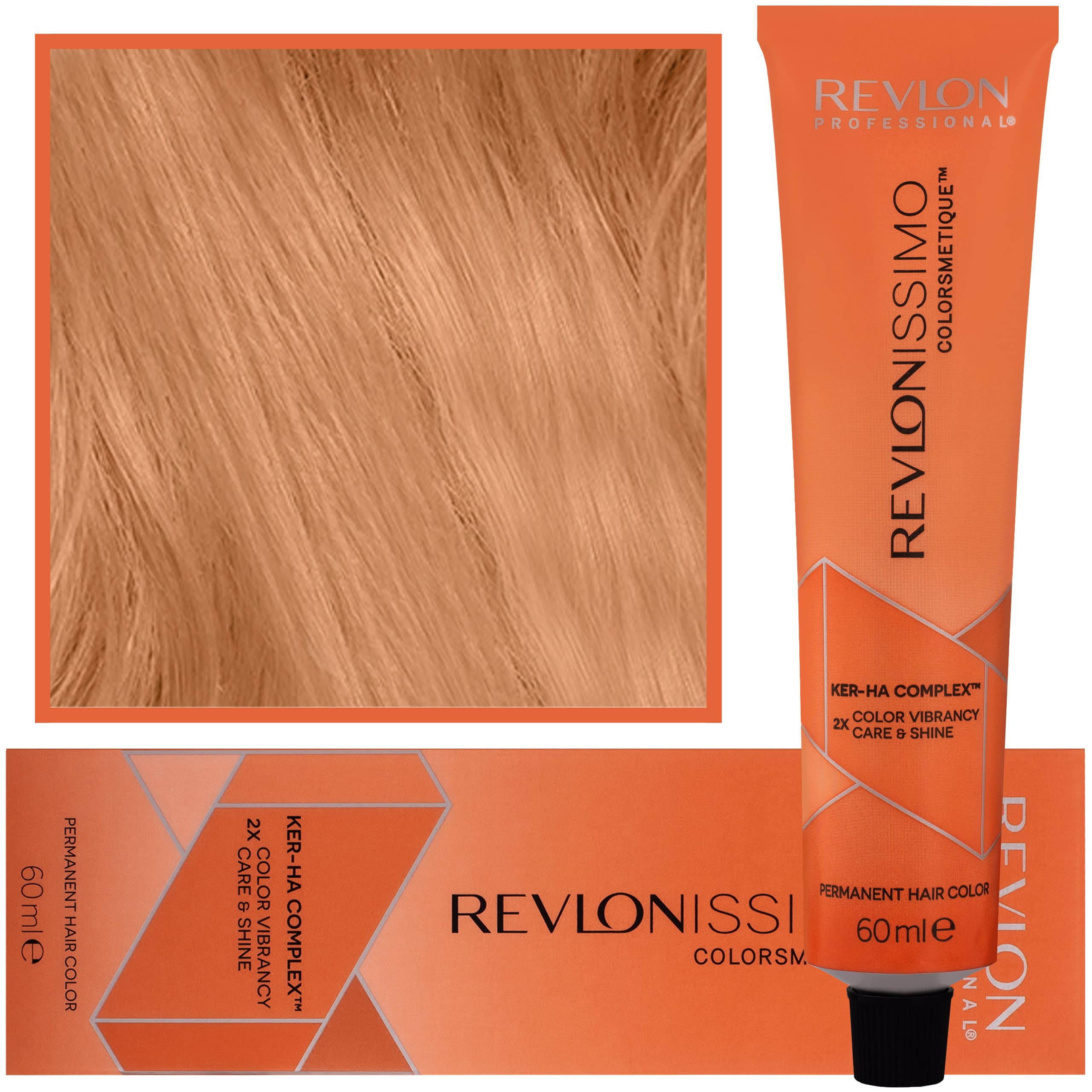 Revlonissimo Colorsmetique - kremowa farba do włosów, 8,04 | Jasny Naturalny Miedziany Blond