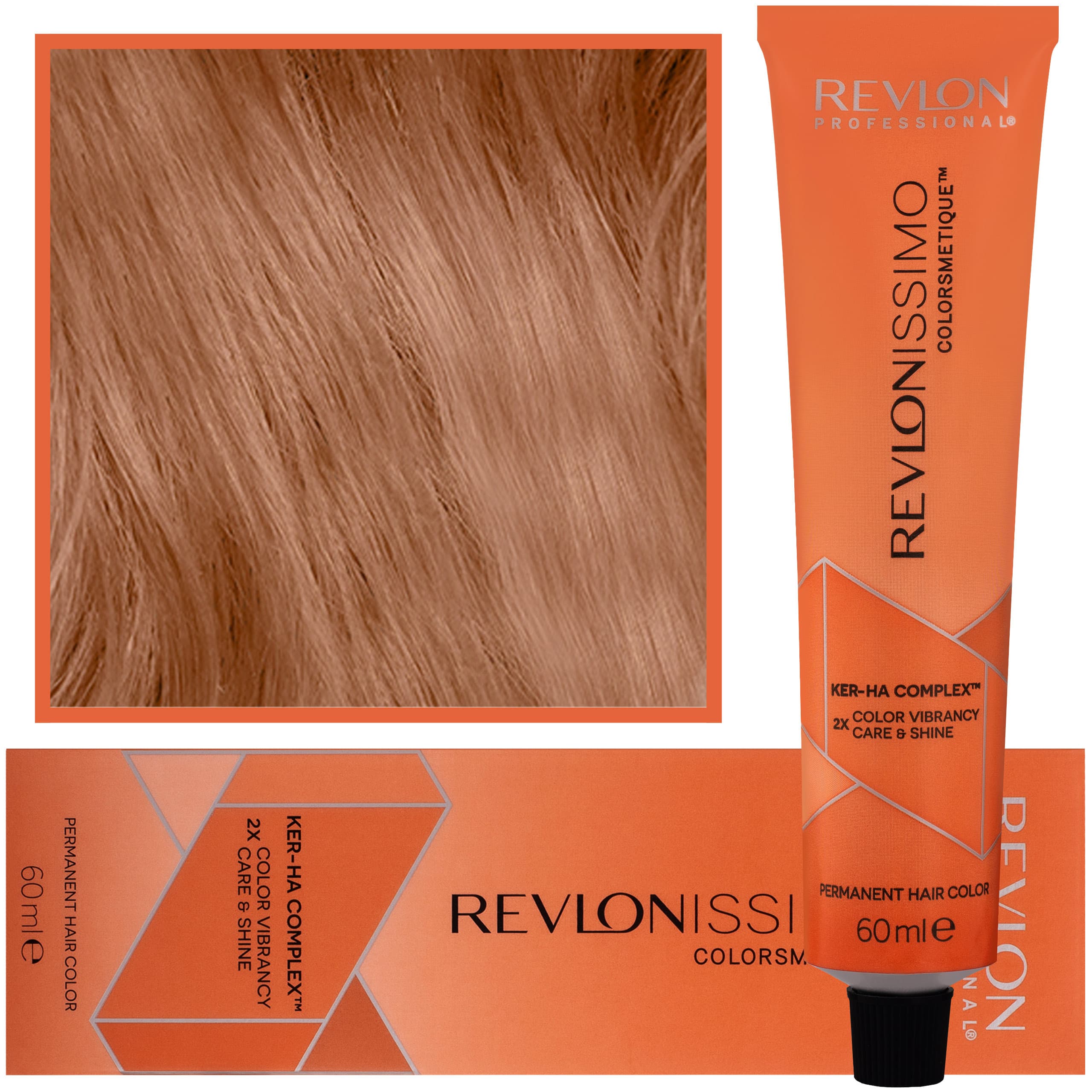 Revlonissimo Colorsmetique - kremowa farba do włosów, 8,4 | Jasny Miedziany Blond