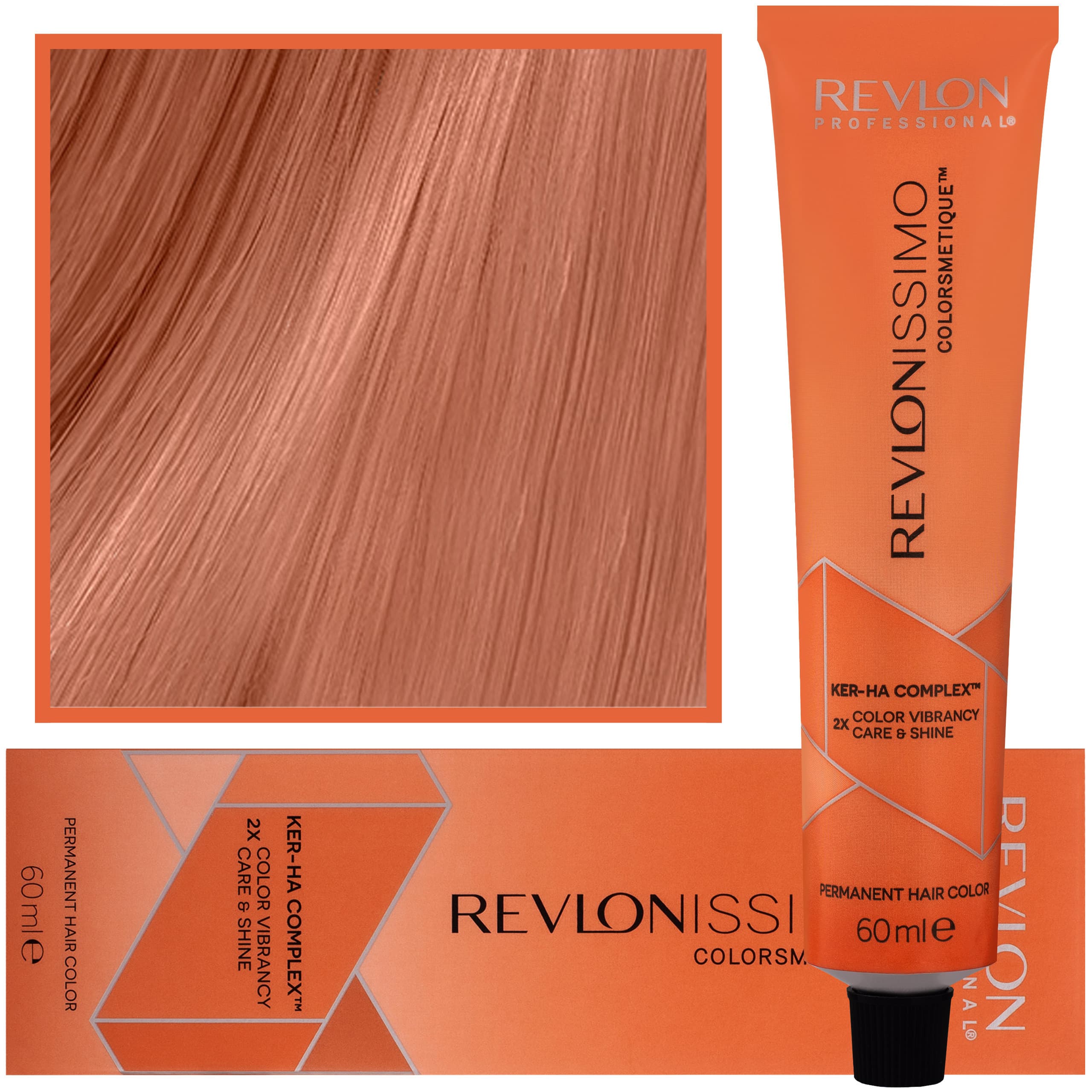 Revlonissimo Colorsmetique - kremowa farba do włosów, 8,45 | Jasny Miedziany Mahoniowy Blond