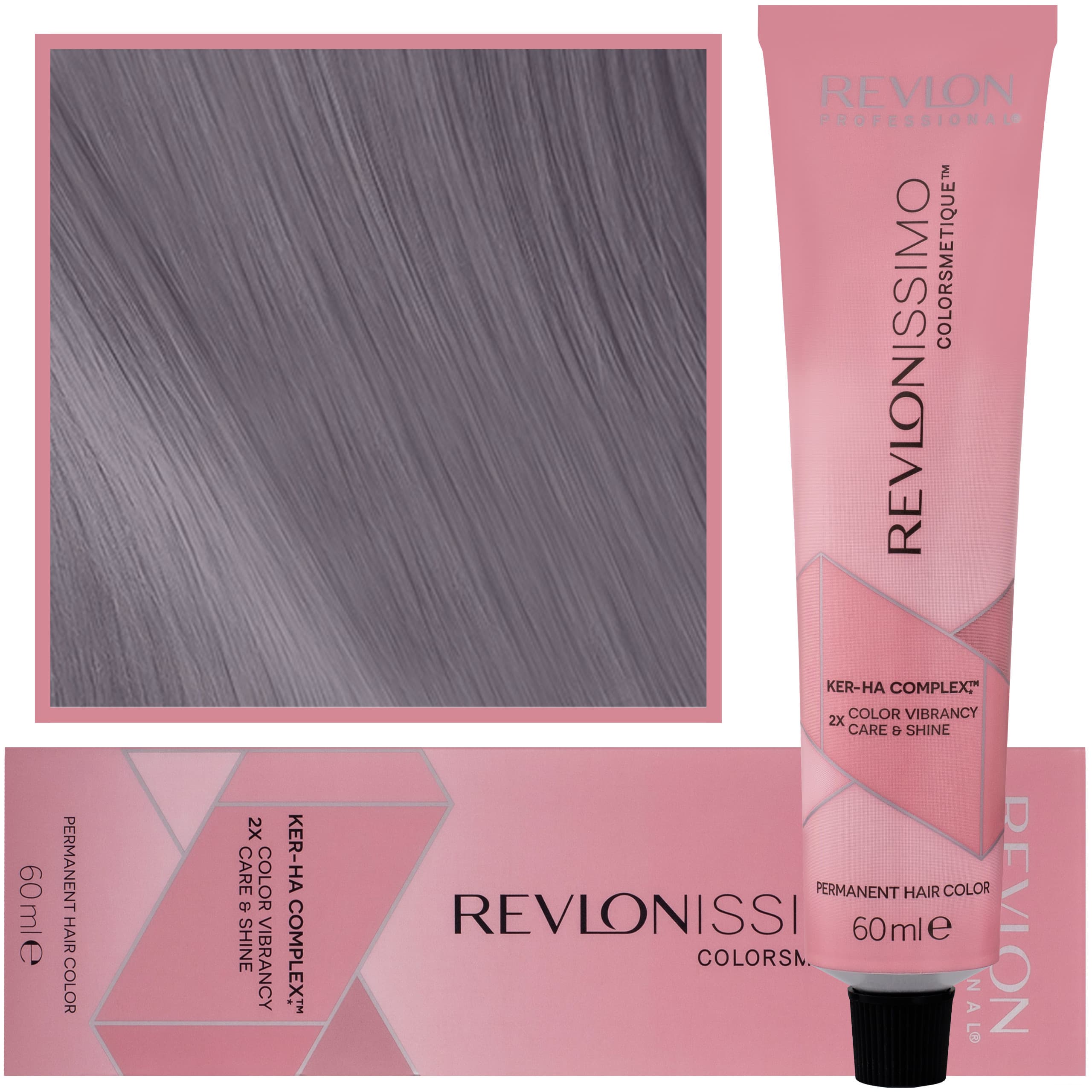 Revlonissimo Colorsmetique - kremowa farba do włosów, 012 | Opalizujący Szary