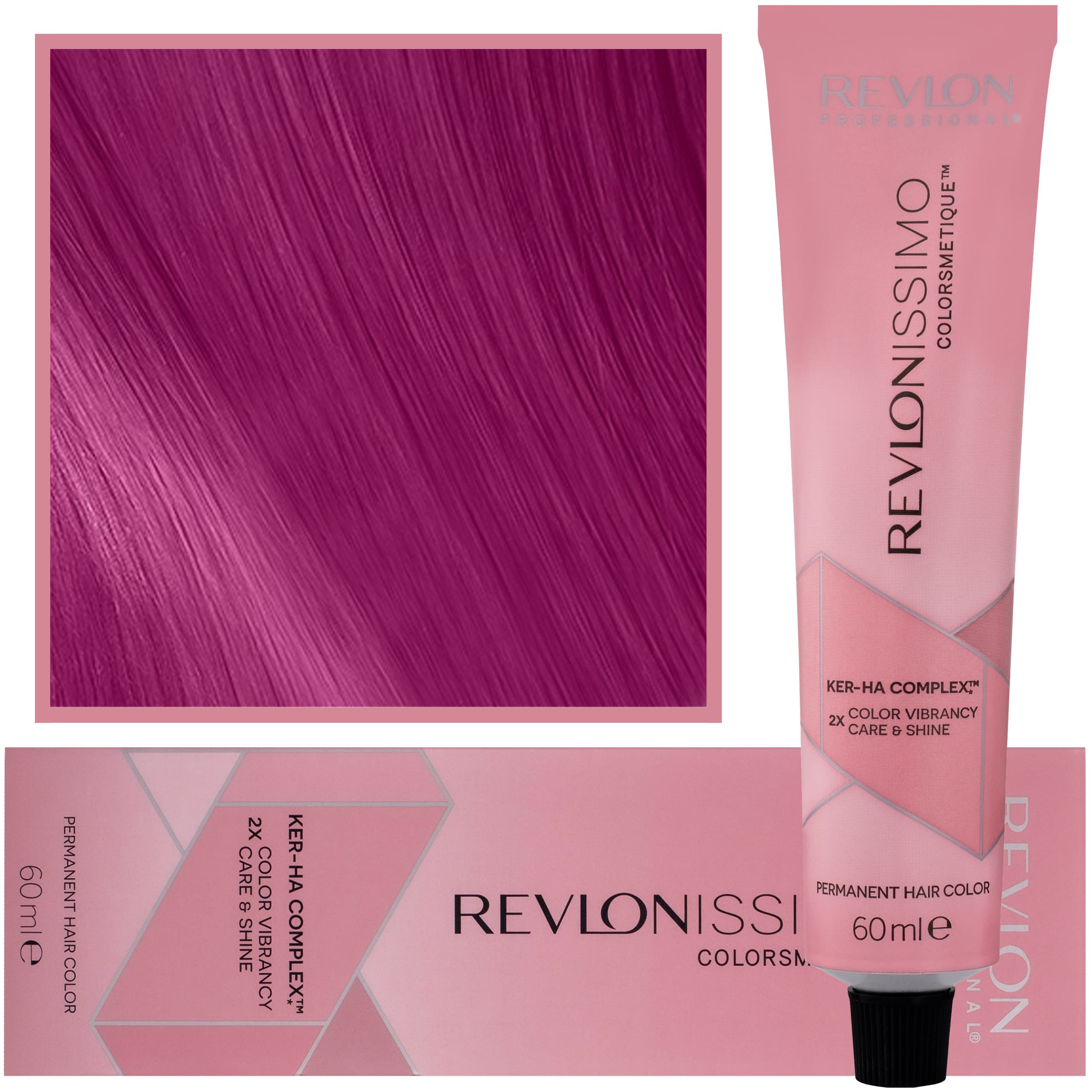 Revlonissimo Colorsmetique - kremowa farba do włosów, 500 | Fuksja