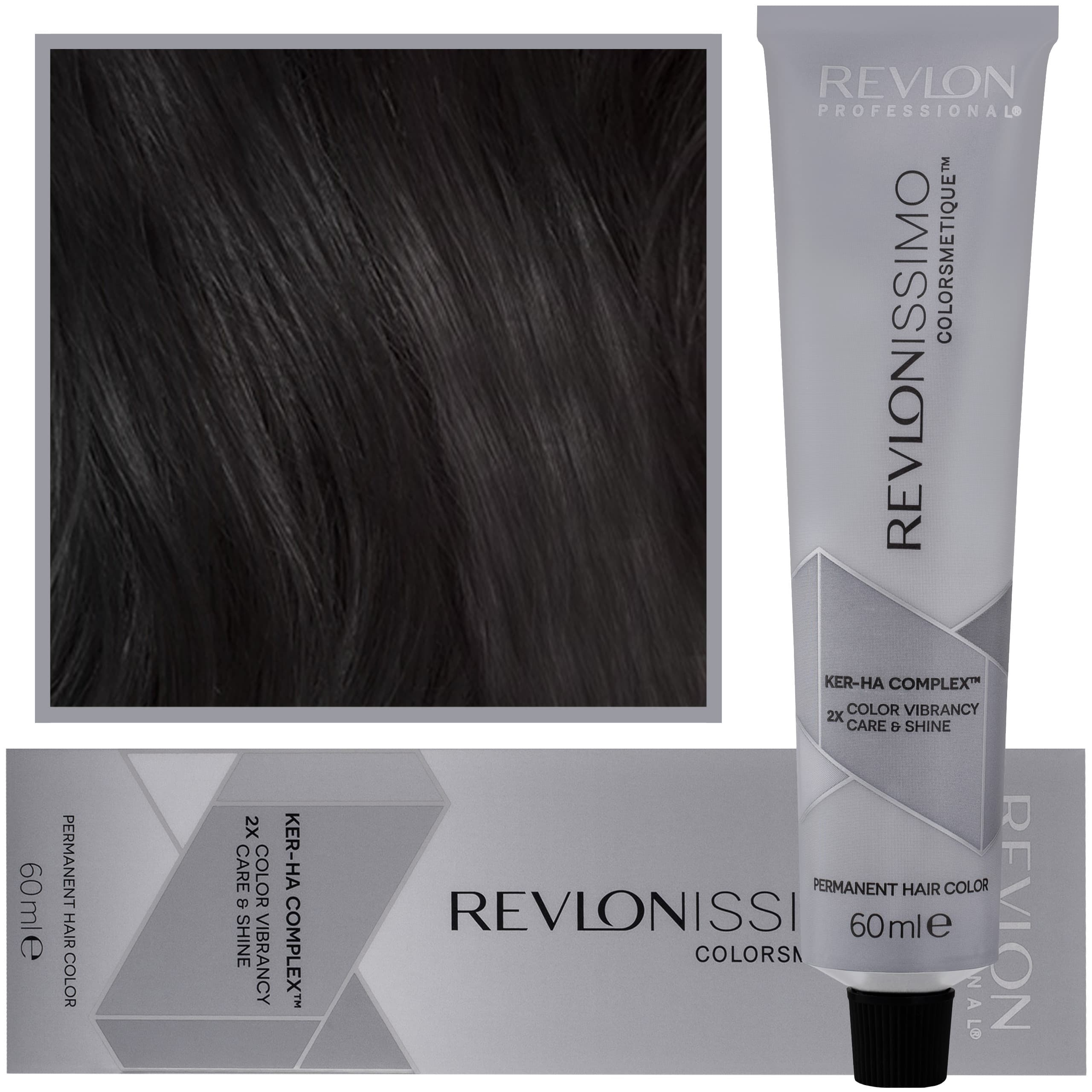 Revlonissimo Colorsmetique - kremowa farba do włosów, 1 | Czarny