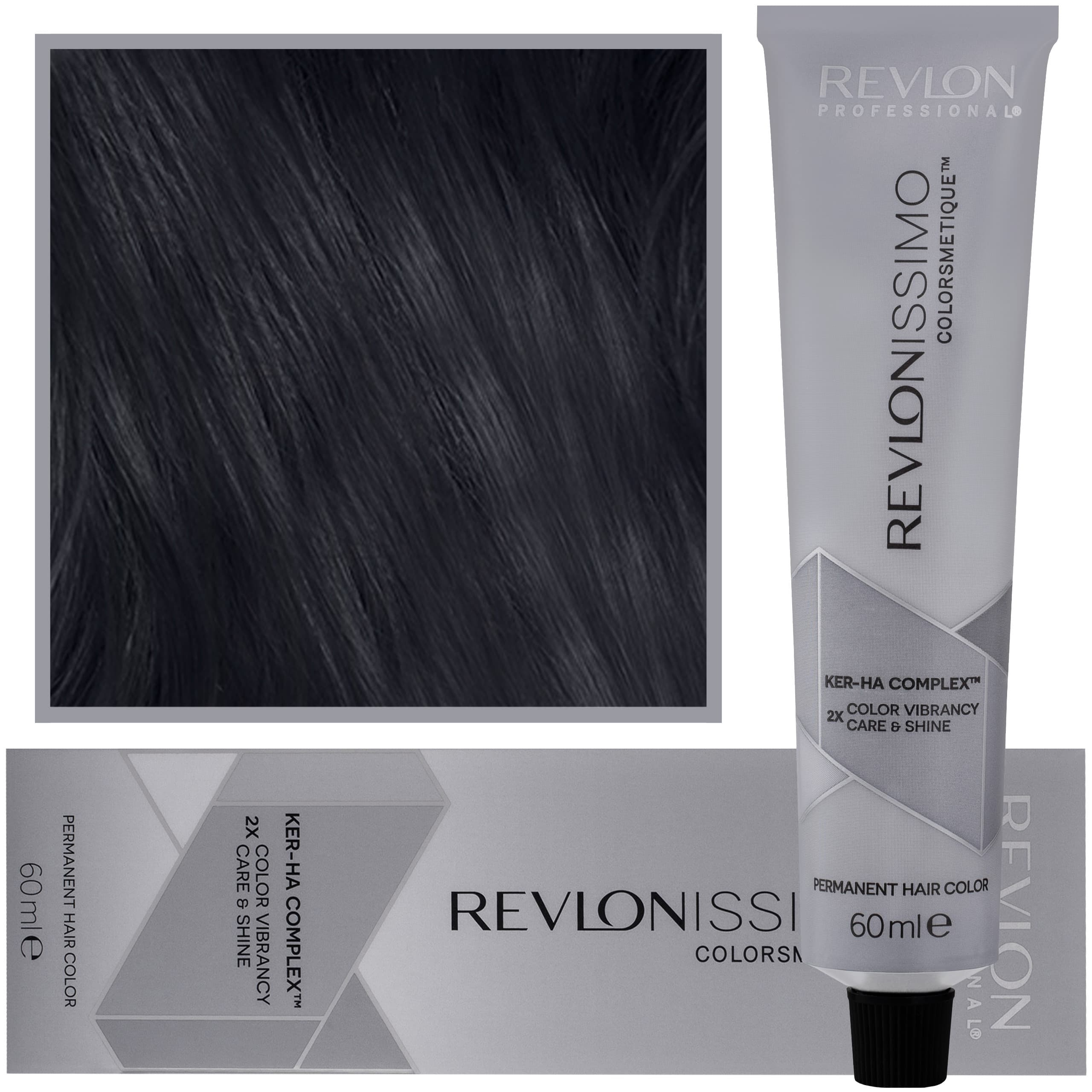 Revlonissimo Colorsmetique - kremowa farba do włosów, 2,10 | Niebieska Czerń