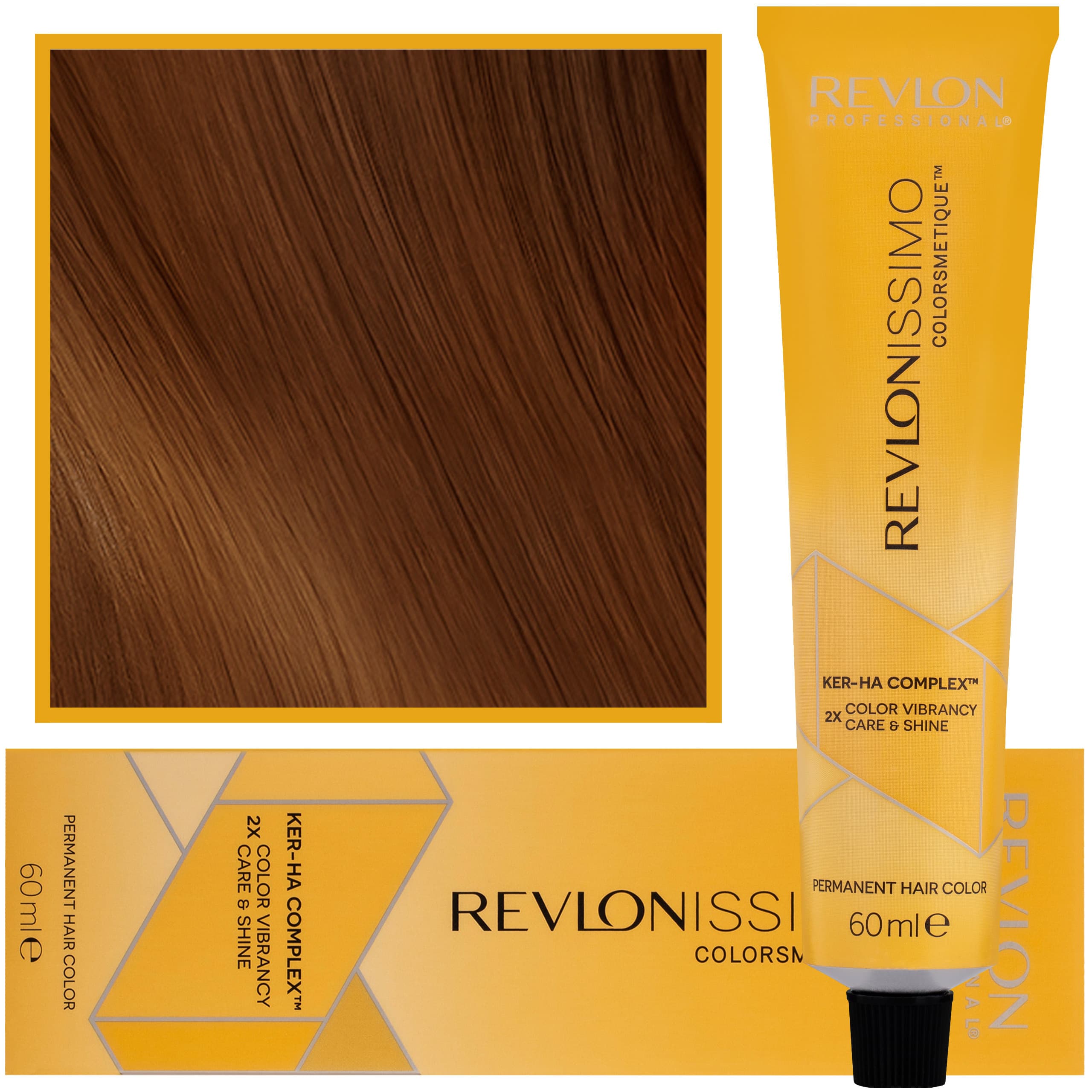 Revlonissimo Colorsmetique - kremowa farba do włosów, 4,3 | Średni Złoty Brąz