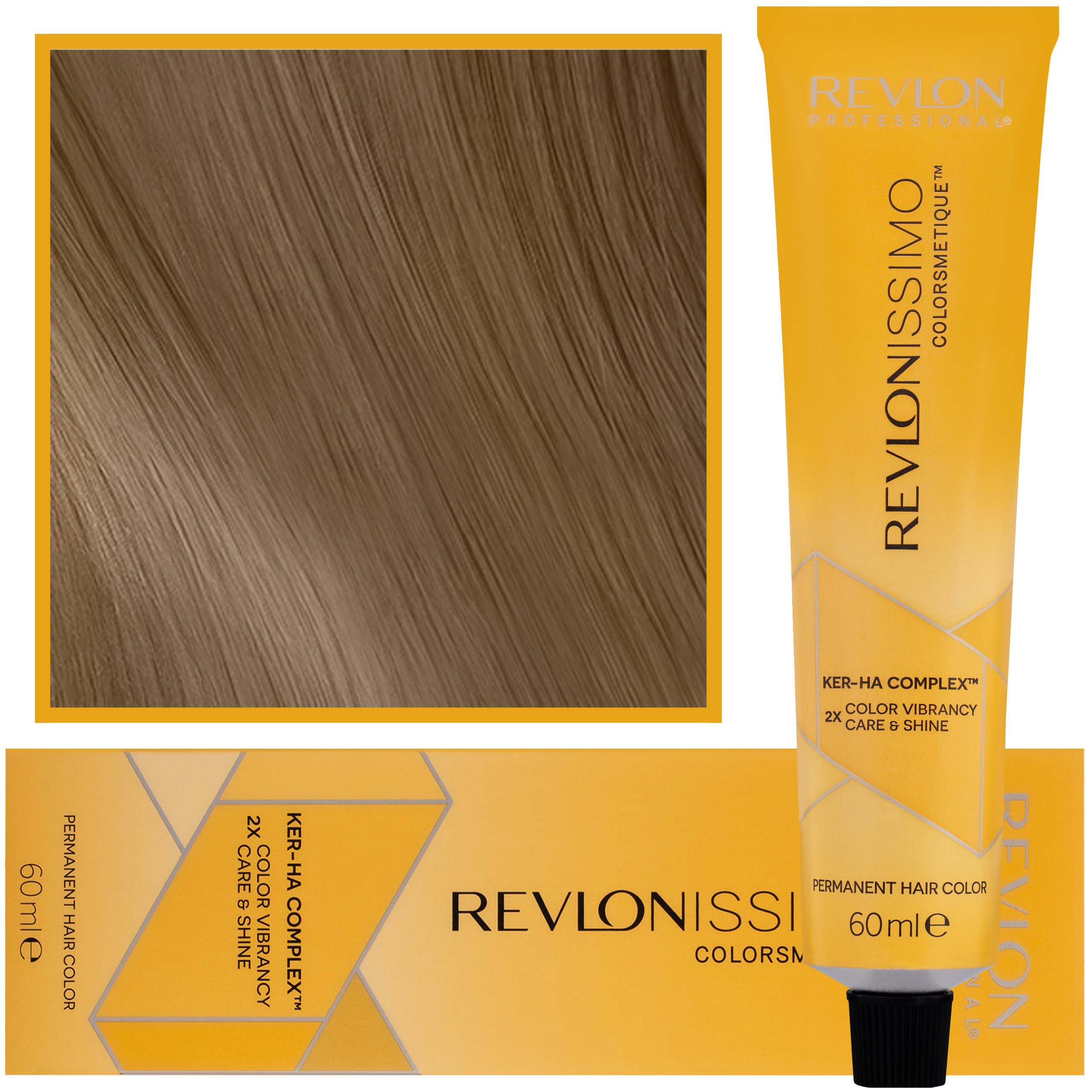 Revlonissimo Colorsmetique - kremowa farba do włosów, 6,3 | Ciemny Złoty Blond