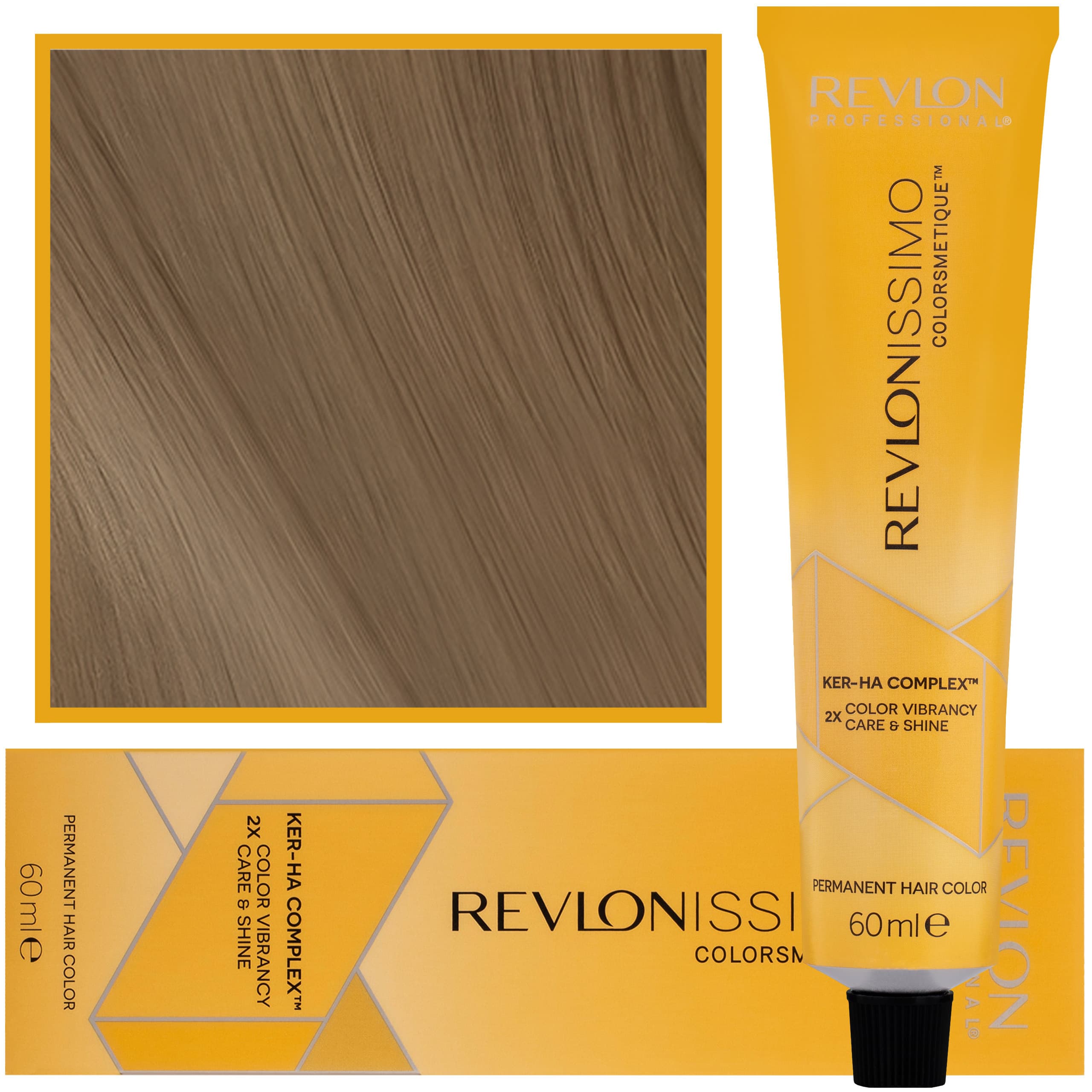 Revlonissimo Colorsmetique - kremowa farba do włosów, 6,31 | Ciemny Złoty Popielaty Blond