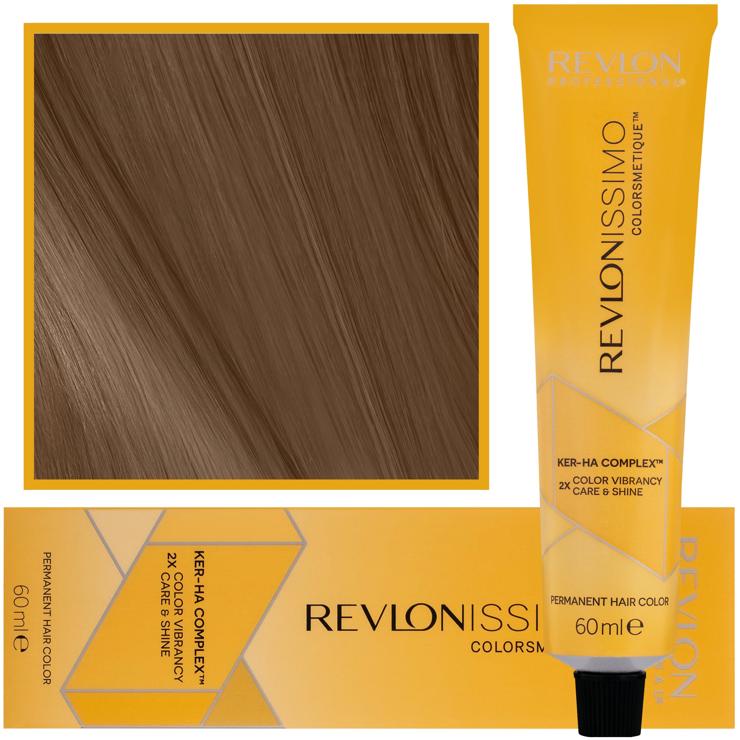 Revlonissimo Colorsmetique - kremowa farba do włosów, 6,34 | Ciemny Złoty Miedziany Blond