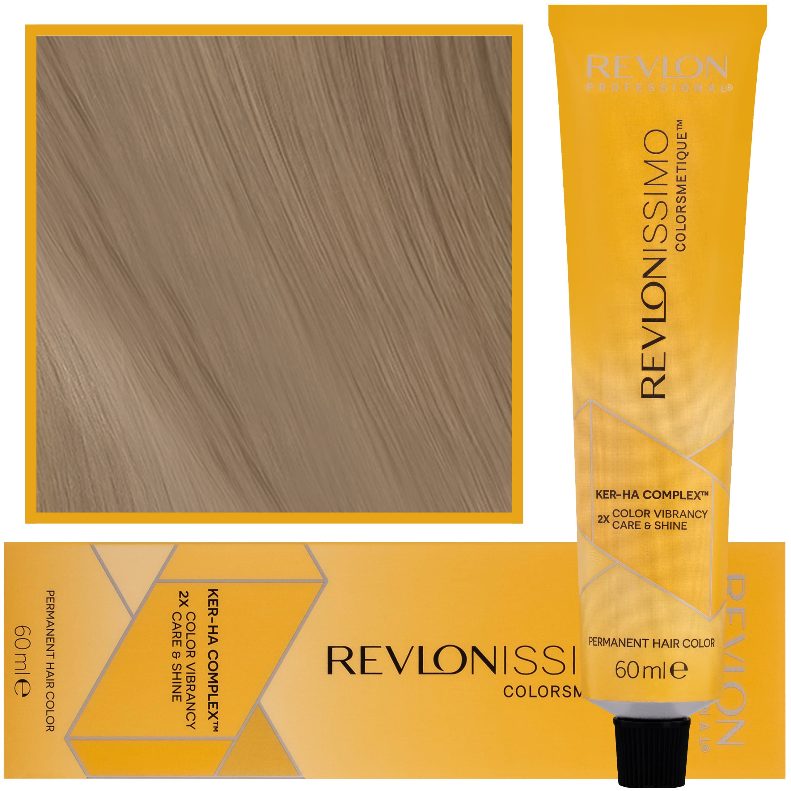 Revlonissimo Colorsmetique - kremowa farba do włosów, 7,31 | Średni Złoty Popielaty Blond