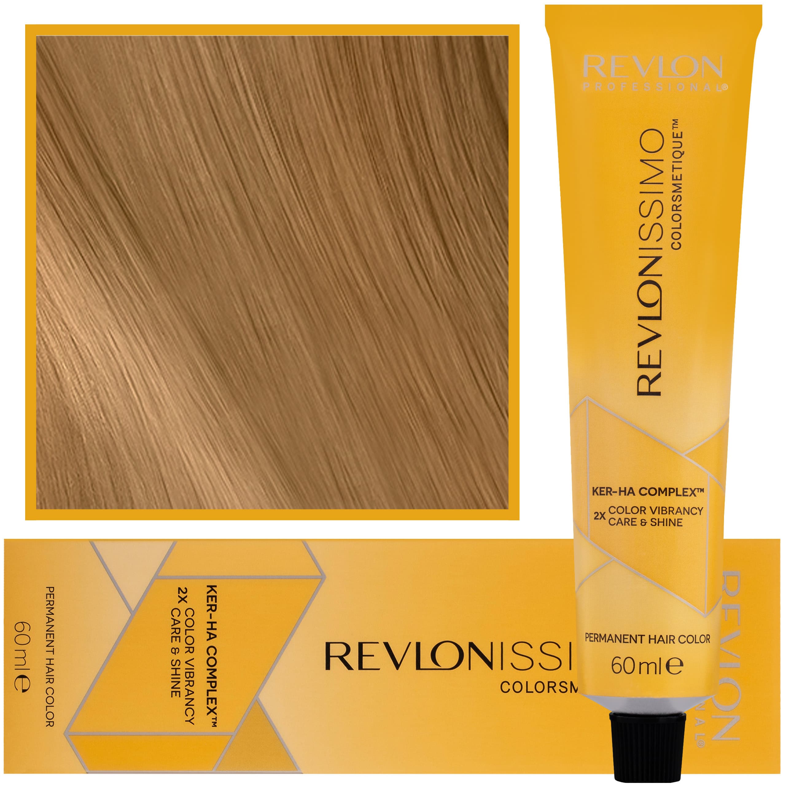 Revlonissimo Colorsmetique - kremowa farba do włosów, 7,43 | Średni Miedziany Złoty Blond