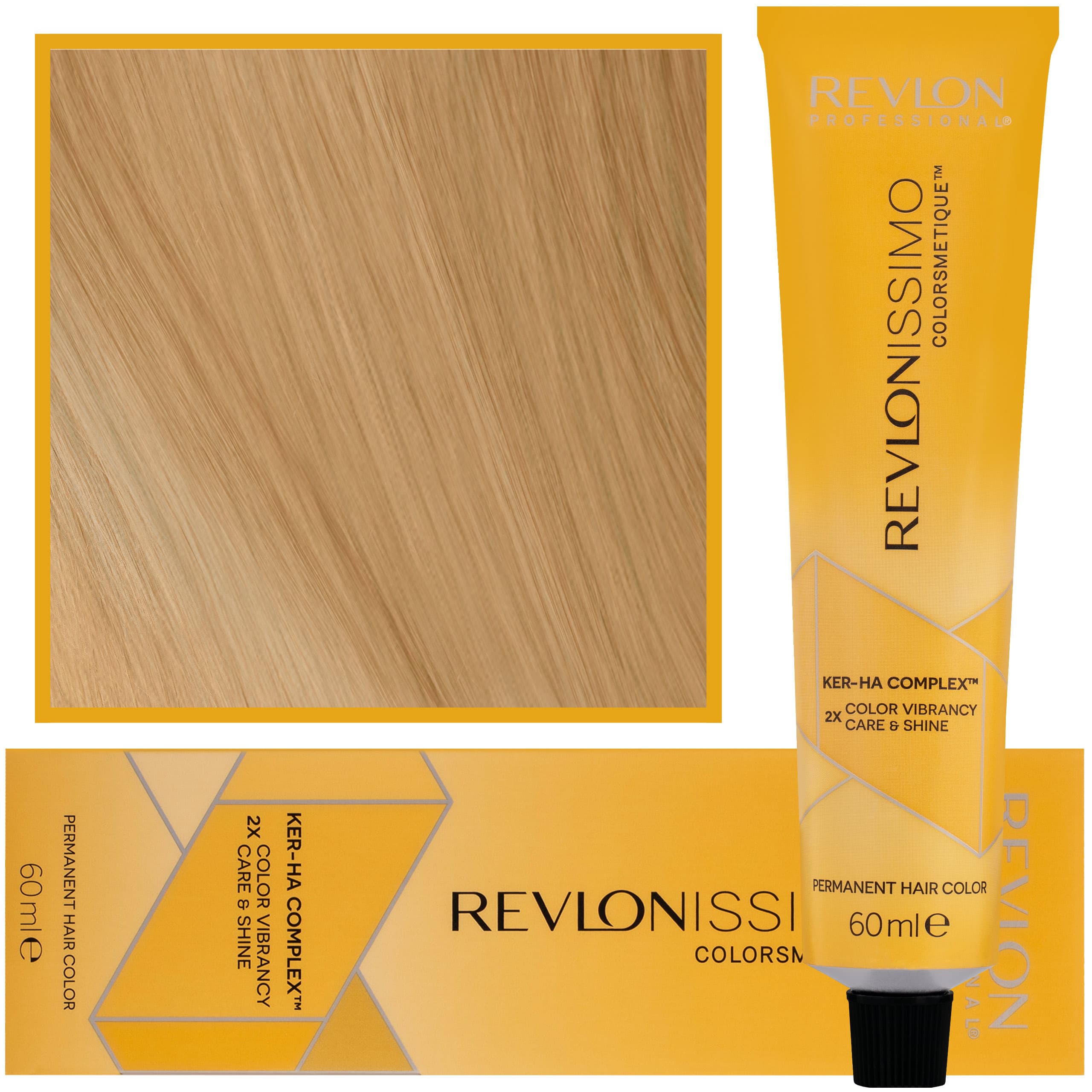 Revlonissimo Colorsmetique - kremowa farba do włosów, 8,34 | Jasny Złoty Miedziany Blond