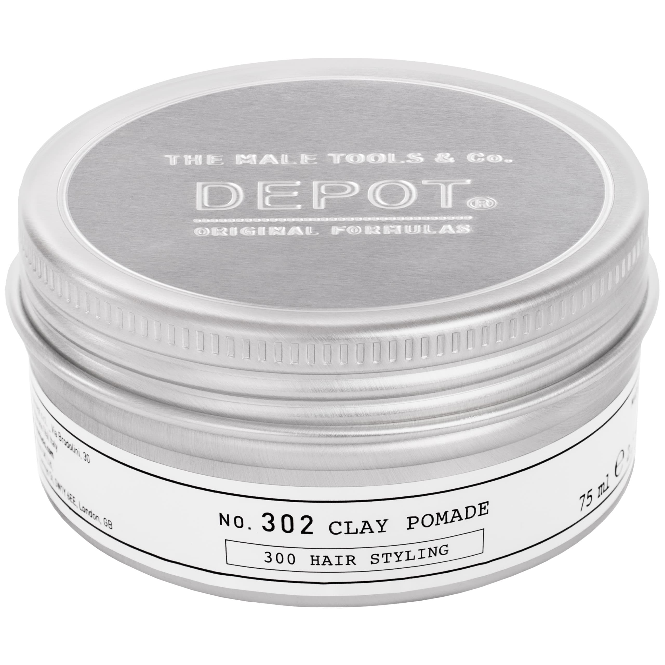 NO. 302 Clay Pomade - kremowa pomada do włosów z glinką