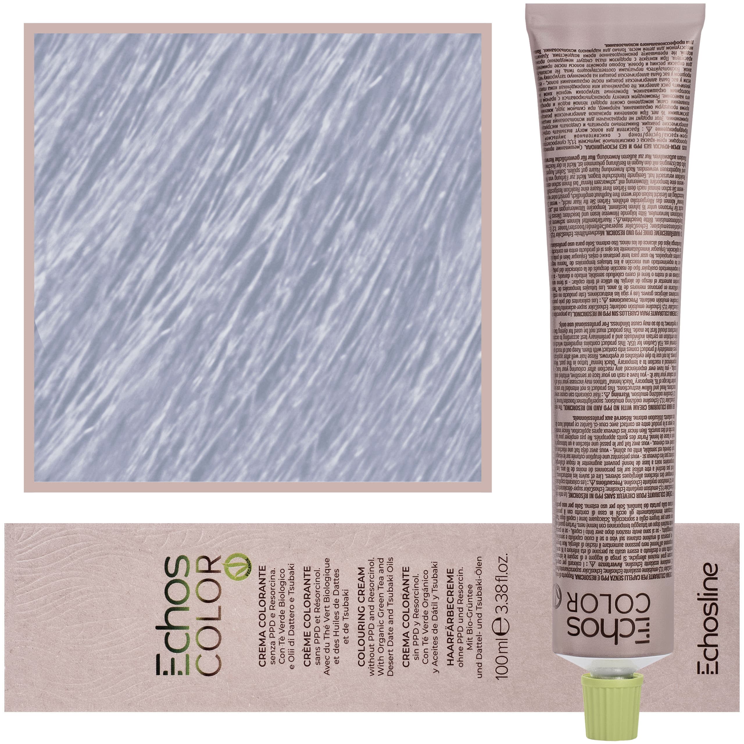 Echos Color Colouring Cream - wegańska farba do włosów, 11,12 | Intensywny Platynowy Lodowy