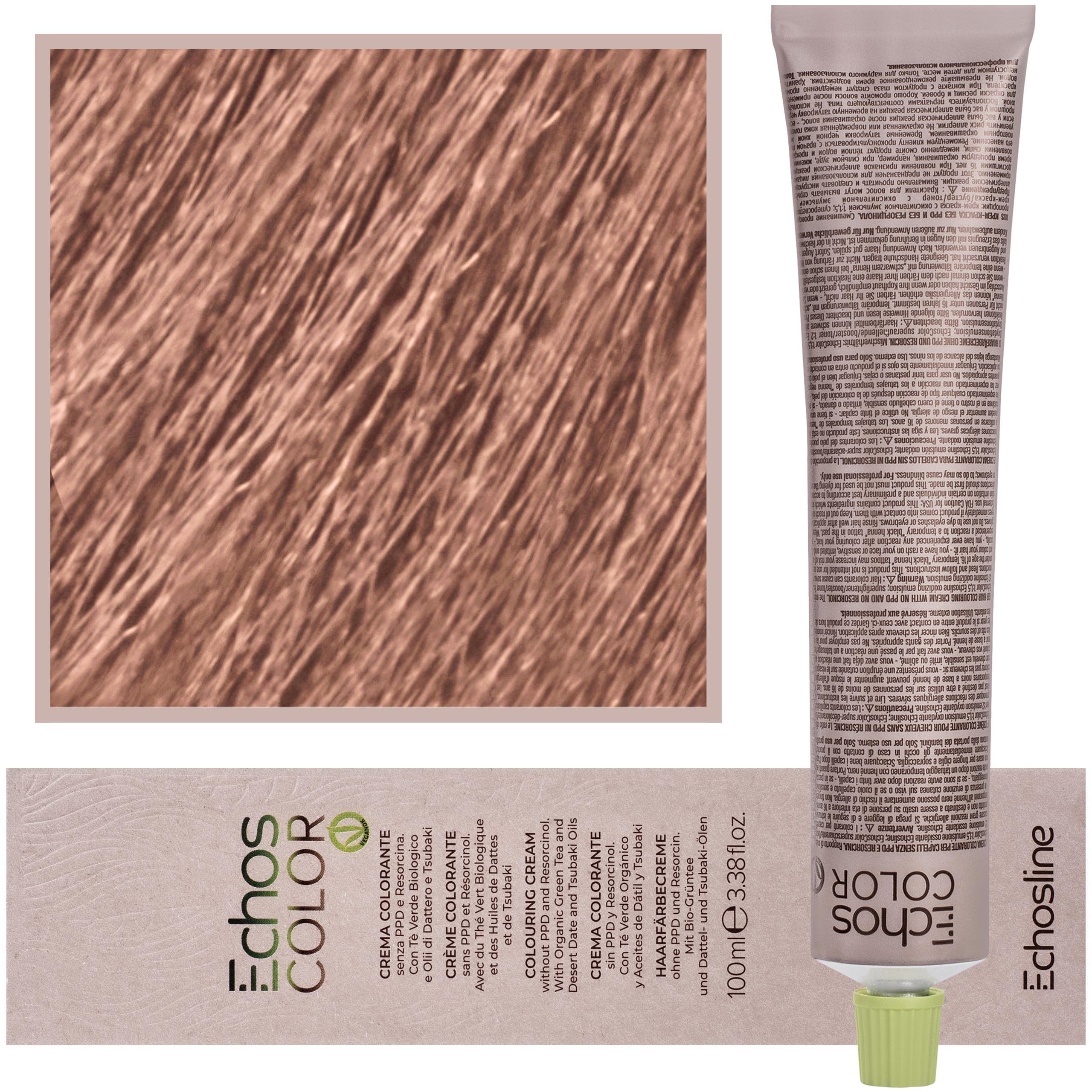 Echos Color Colouring Cream - wegańska farba do włosów, 10,402 | Zimna Miedź Platynowy Blond
