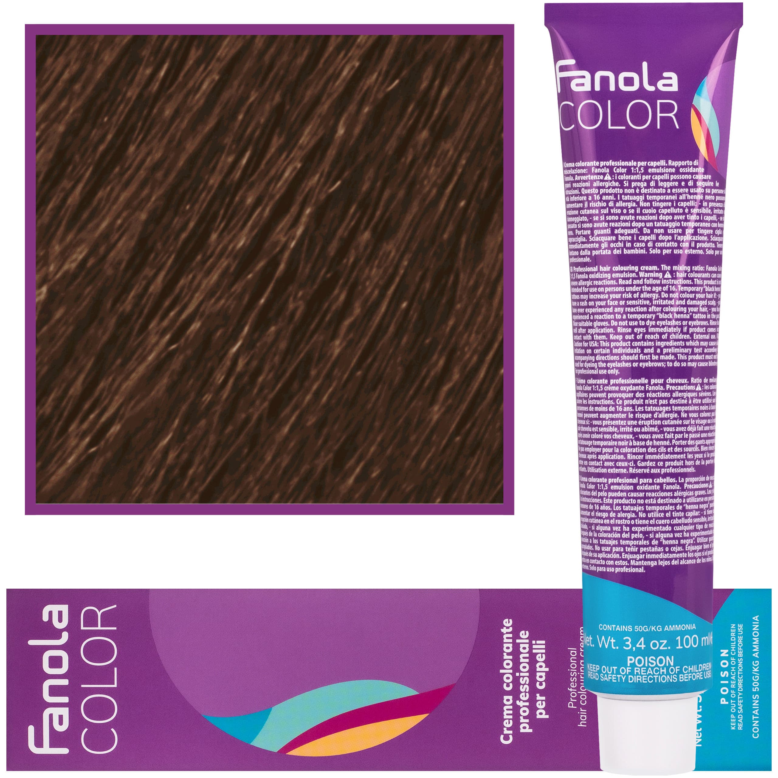 Crema Color farba - profesjonalny krem koloryzujący, 7.03 | Ciepły Średni Blond