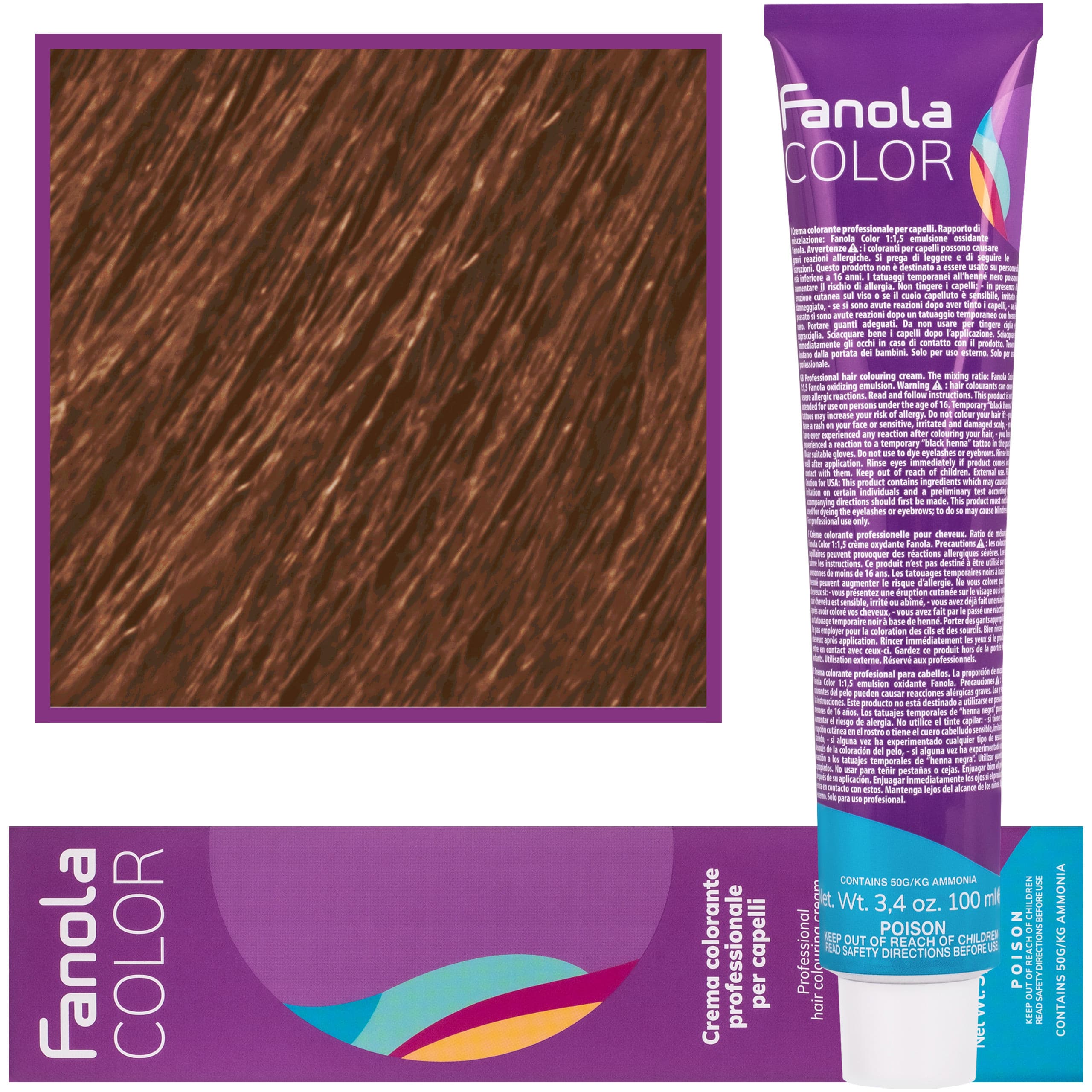 Crema Color farba - profesjonalny krem koloryzujący, 8.03 | Ciepły Jasny Blond
