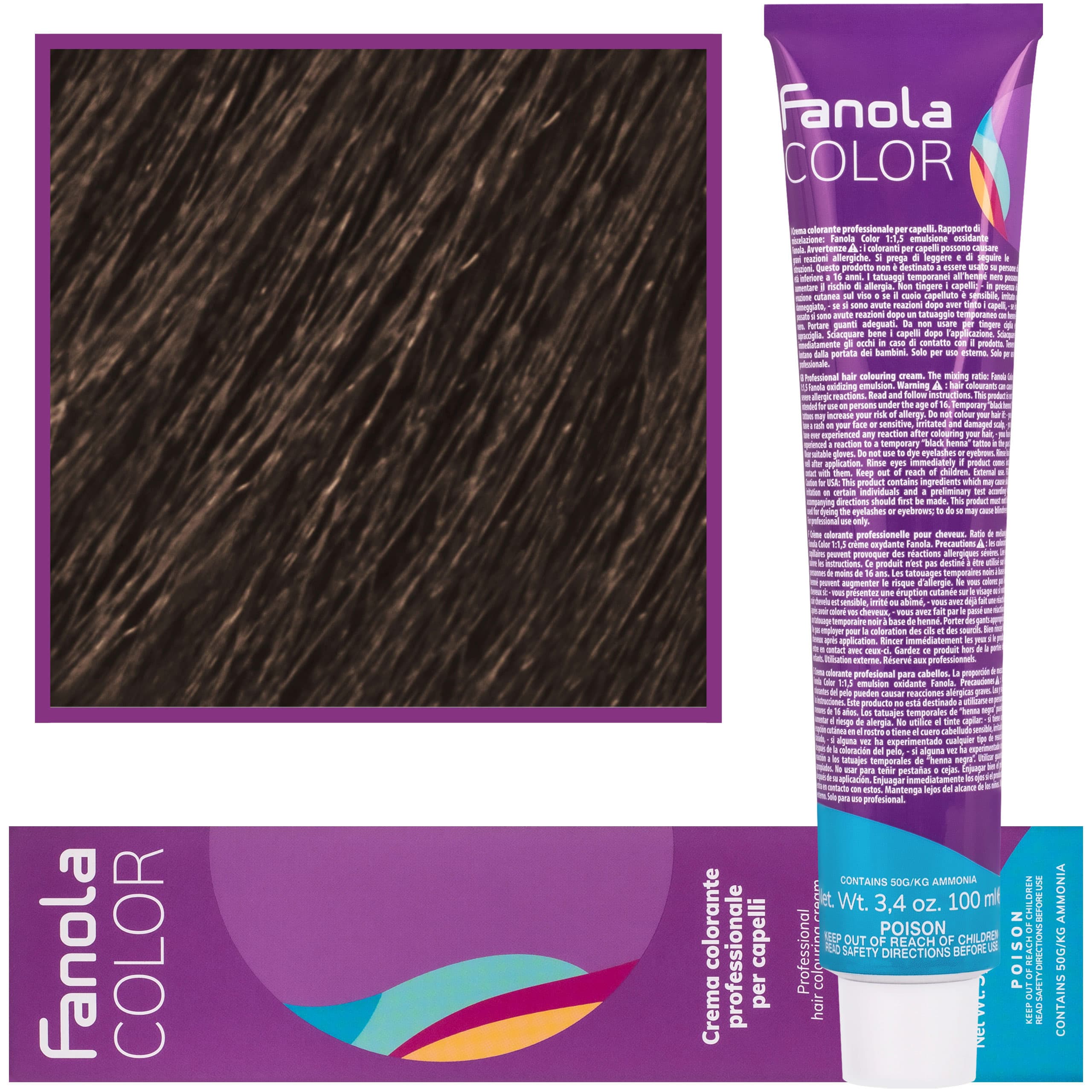 Crema Color farba - profesjonalny krem koloryzujący, 6.1 | Ciemny Popielaty Blond