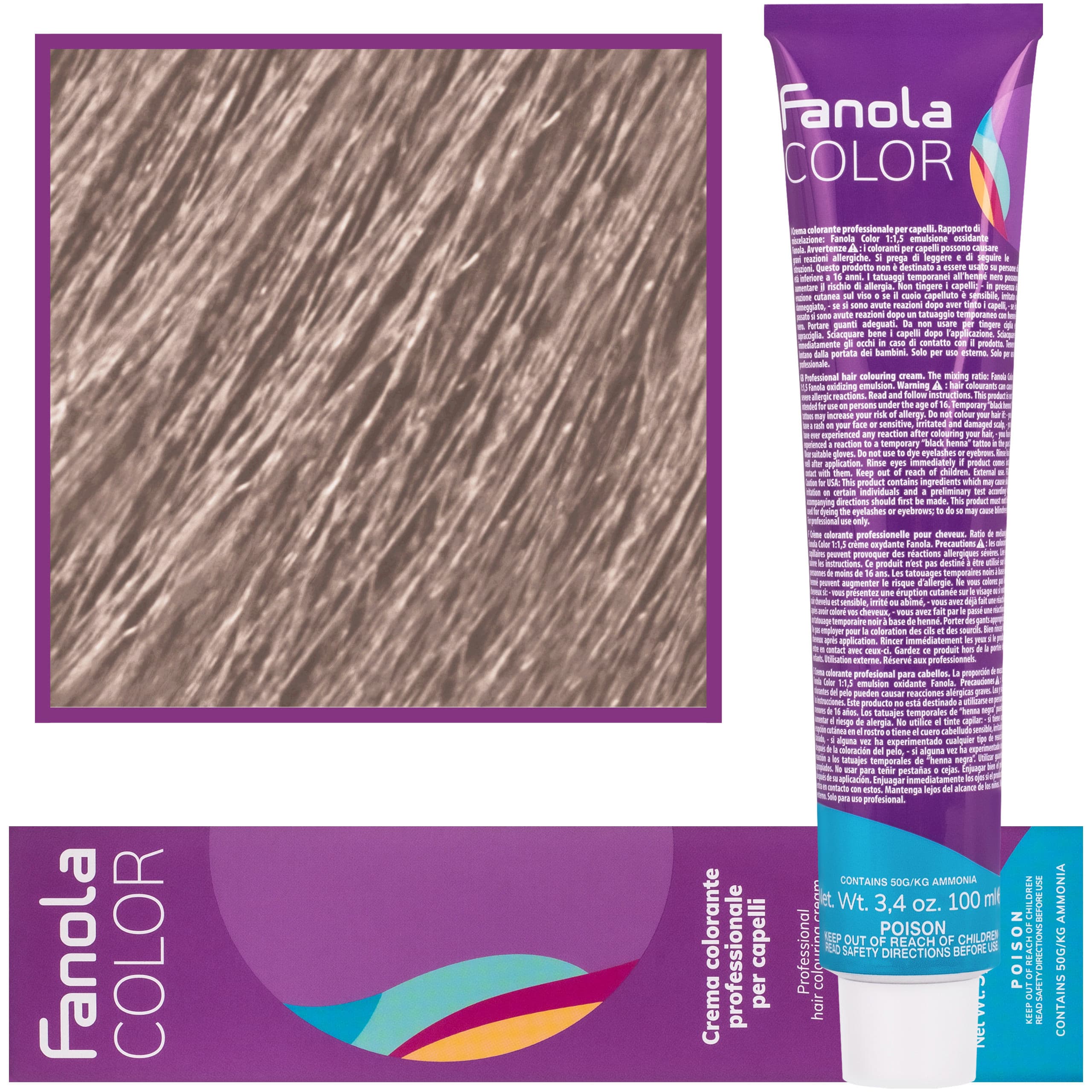 Crema Color farba - profesjonalny krem koloryzujący, 10.11 | Platynowy Jasny Blond Intensywnie Popielaty