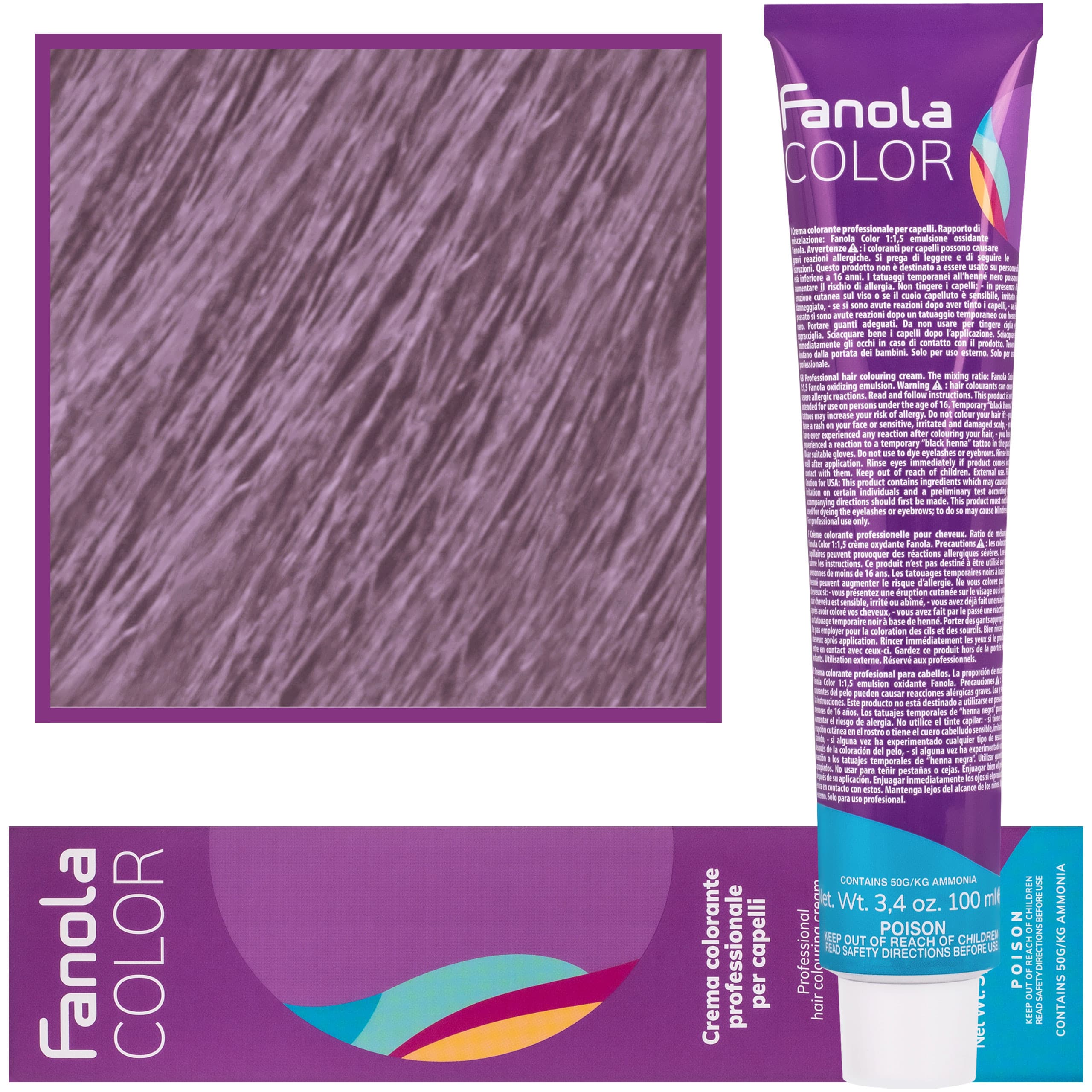 Crema Color farba - profesjonalny krem koloryzujący, 8.2F | Jasny Blond Fantazyjny Fiolet