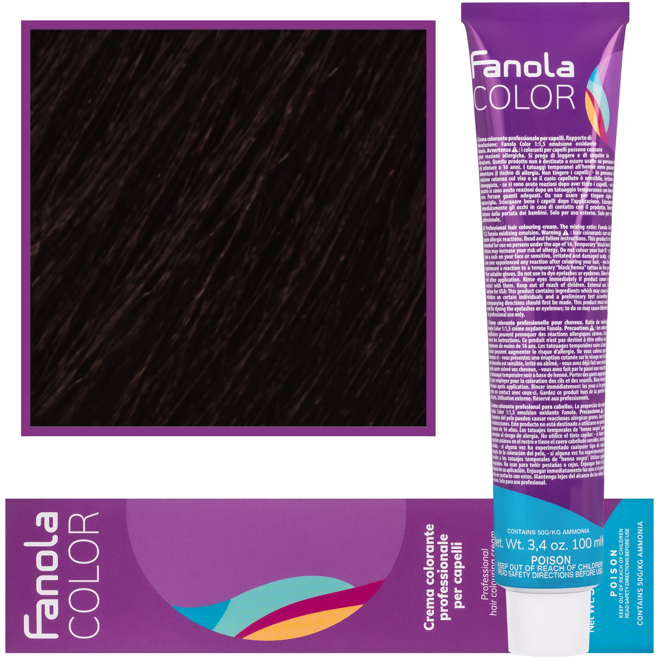 Crema Color farba - profesjonalny krem koloryzujący, 4.29 | Gorzka Czekolada