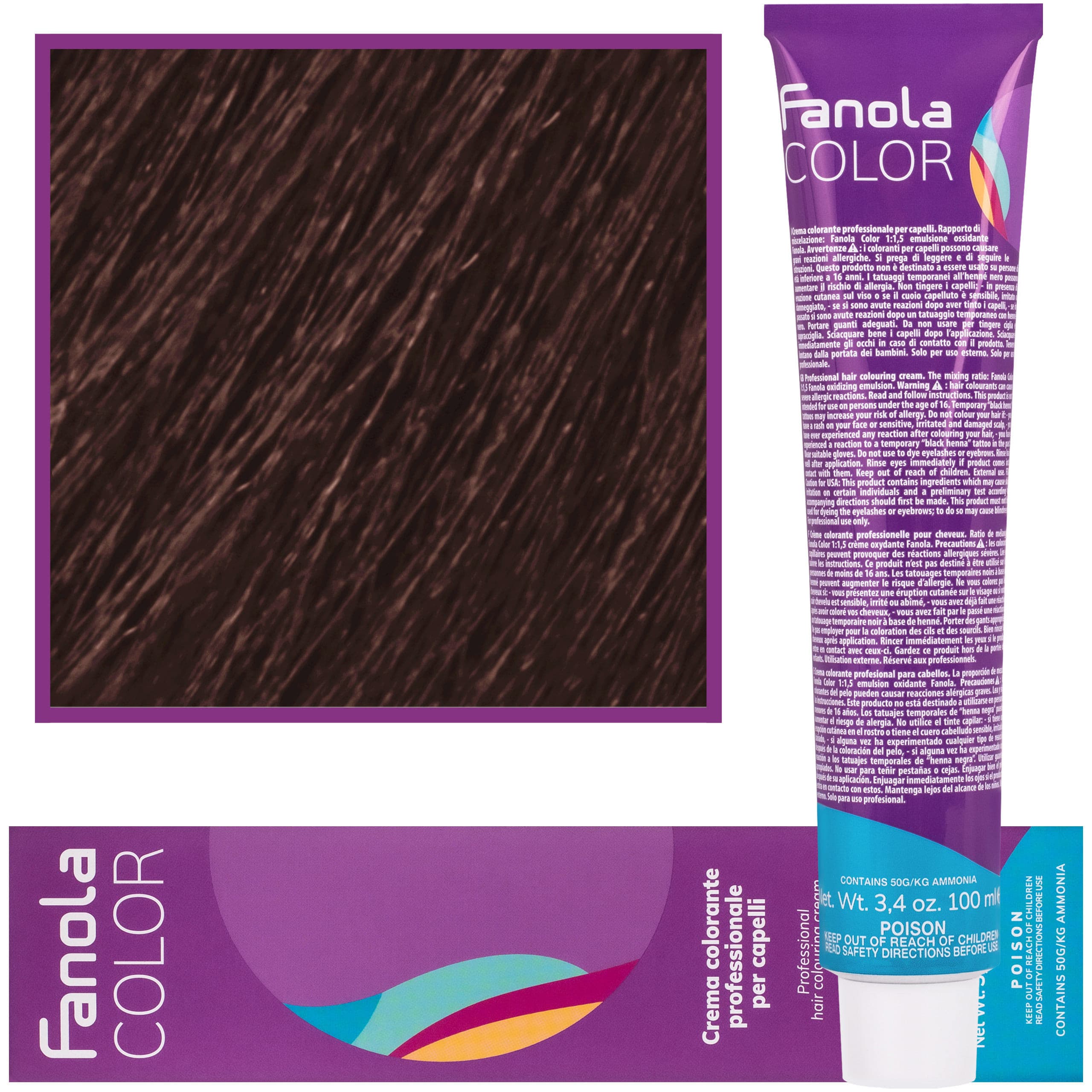 Crema Color farba - profesjonalny krem koloryzujący, 7.29 | Czekolada Orzechowa
