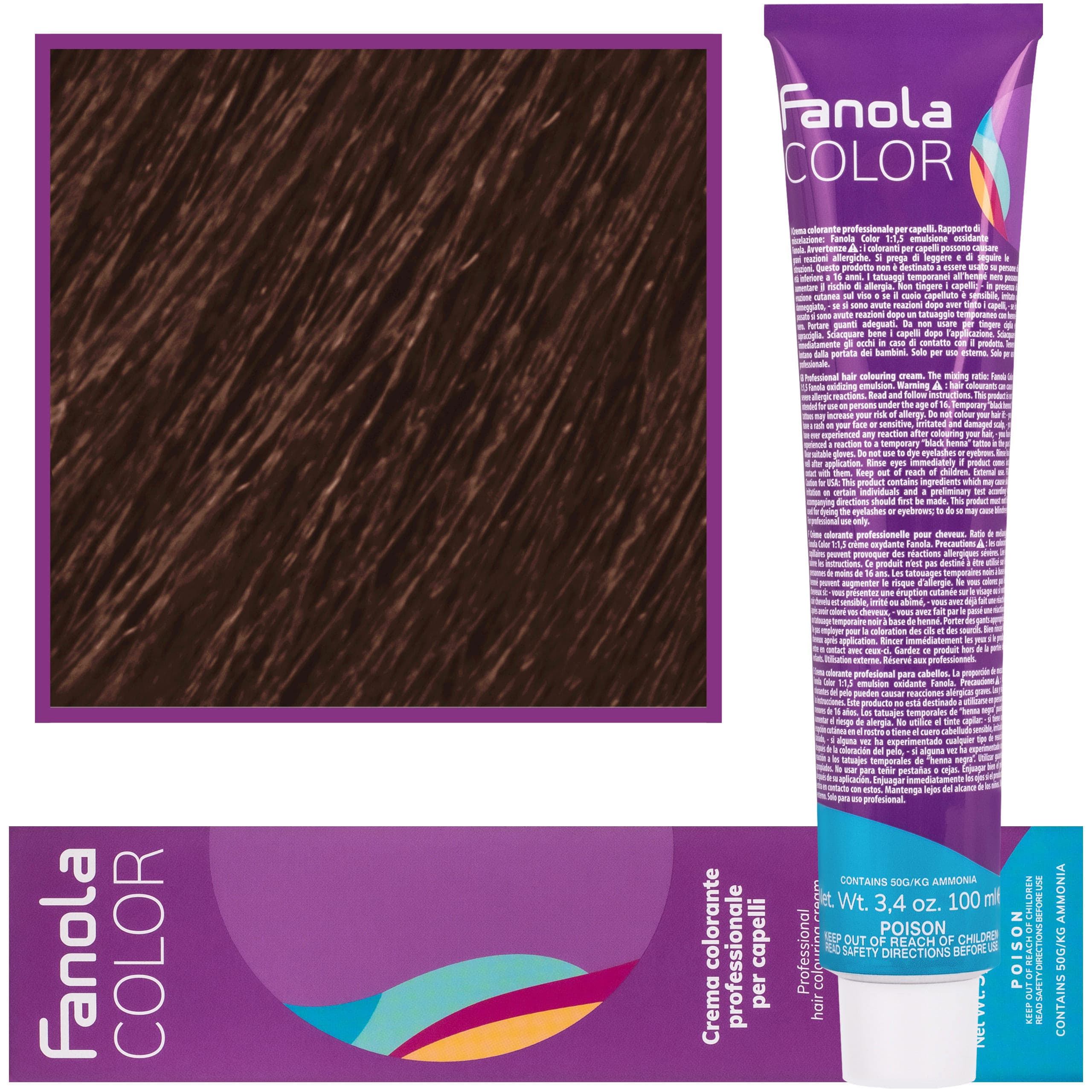 Crema Color farba - profesjonalny krem koloryzujący, 6.34 | Ciemny Blond Złoto Miedziany