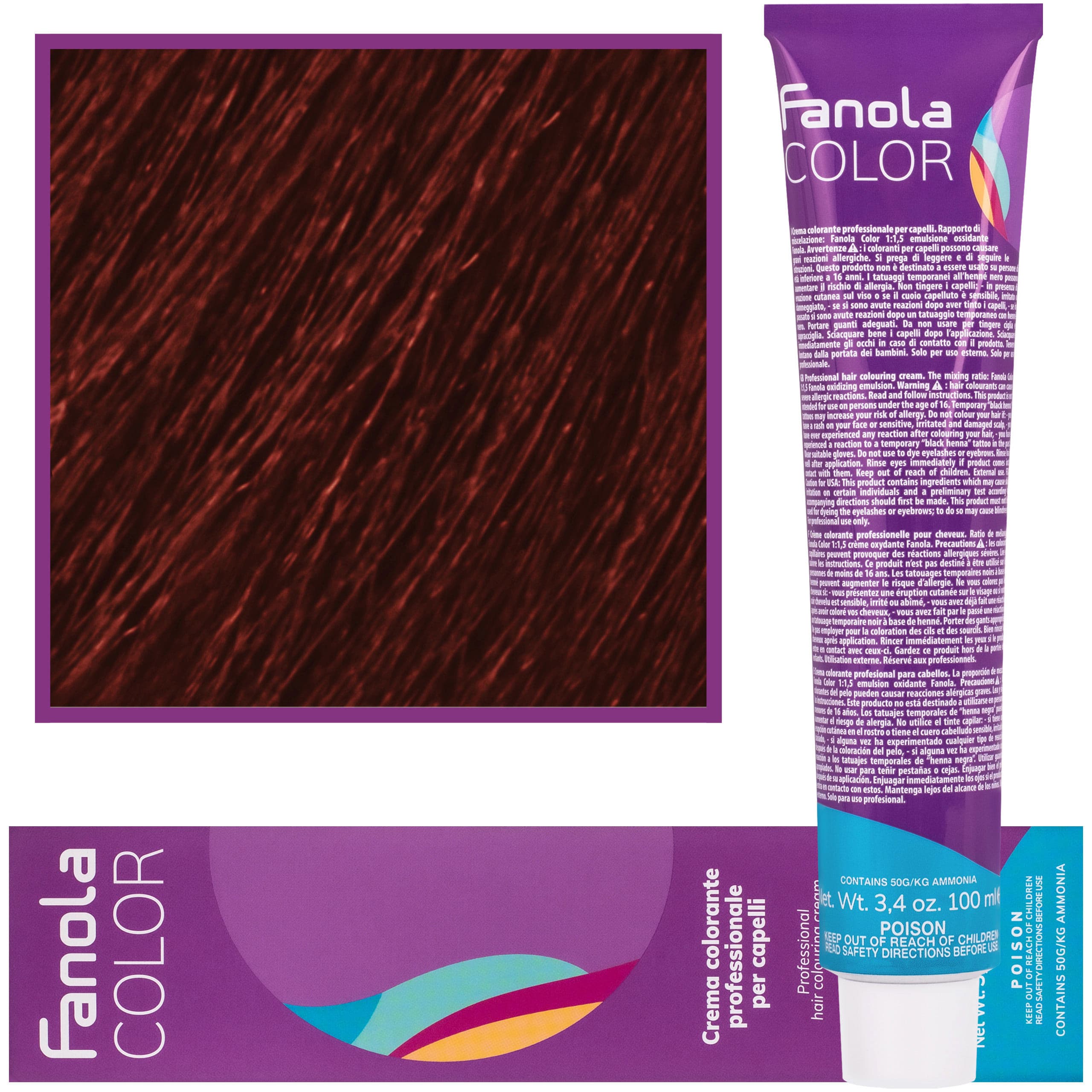 Crema Color farba - profesjonalny krem koloryzujący, 5.46 | Jasny Brąz Miedziano Czerwony