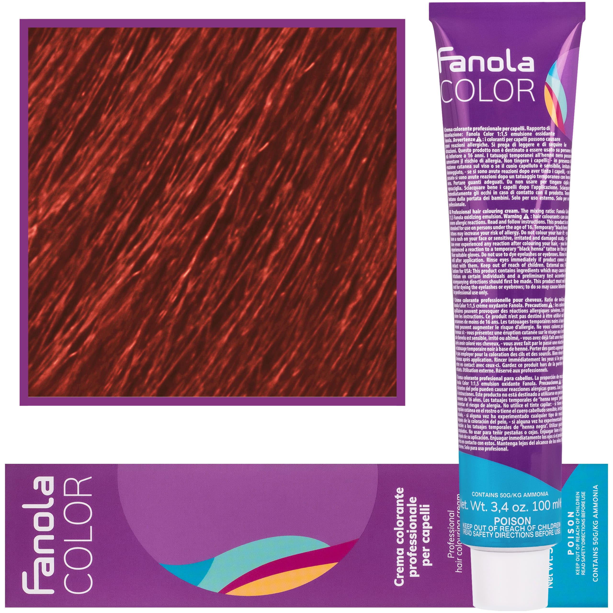 Crema Color farba - profesjonalny krem koloryzujący, 6.46 | Ciemny Blond Miedziano Czerwony