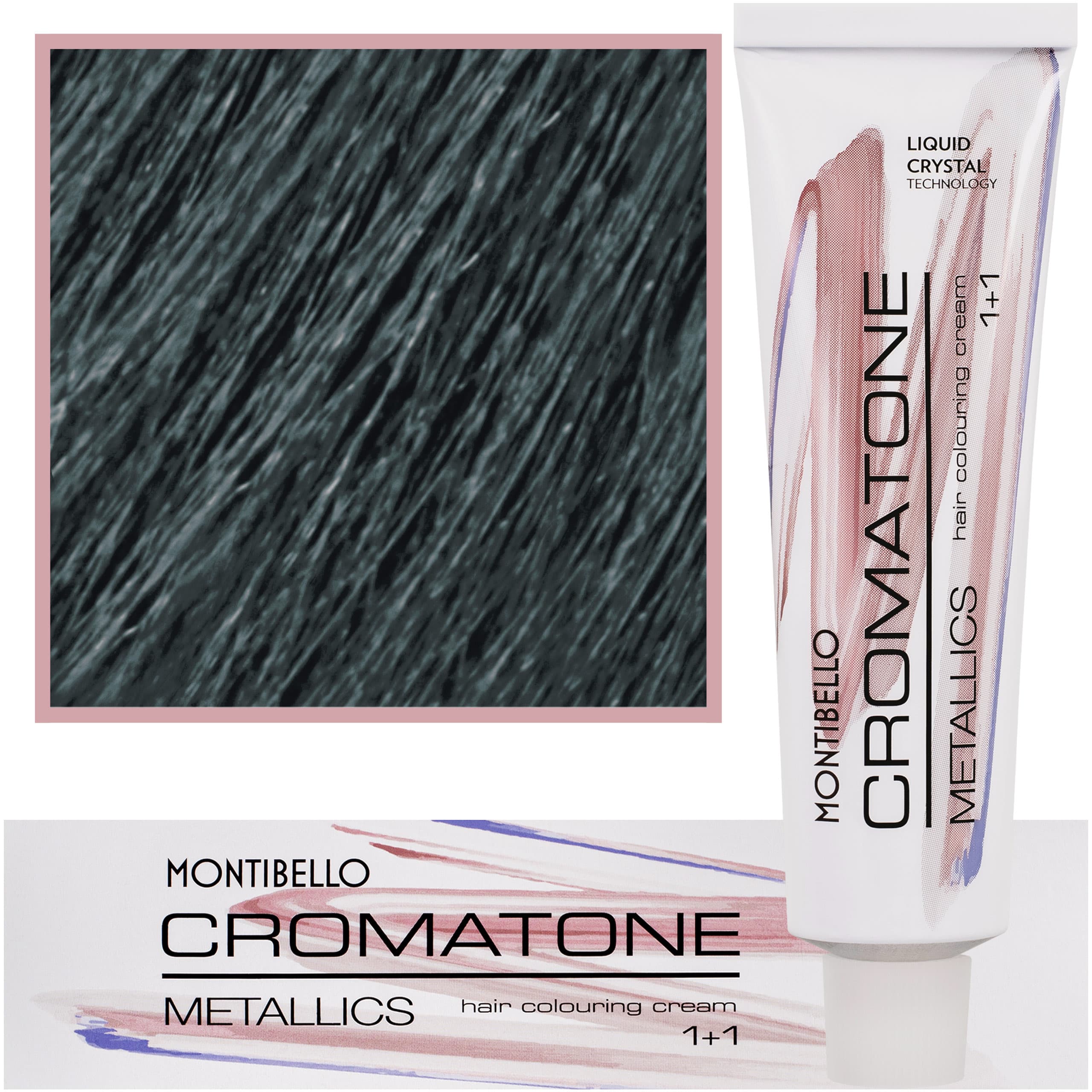 Cromatone Metallics, wielofunkcyjna farba do włosów 6,12 M | Perłowy Popielaty Ciemny Blond