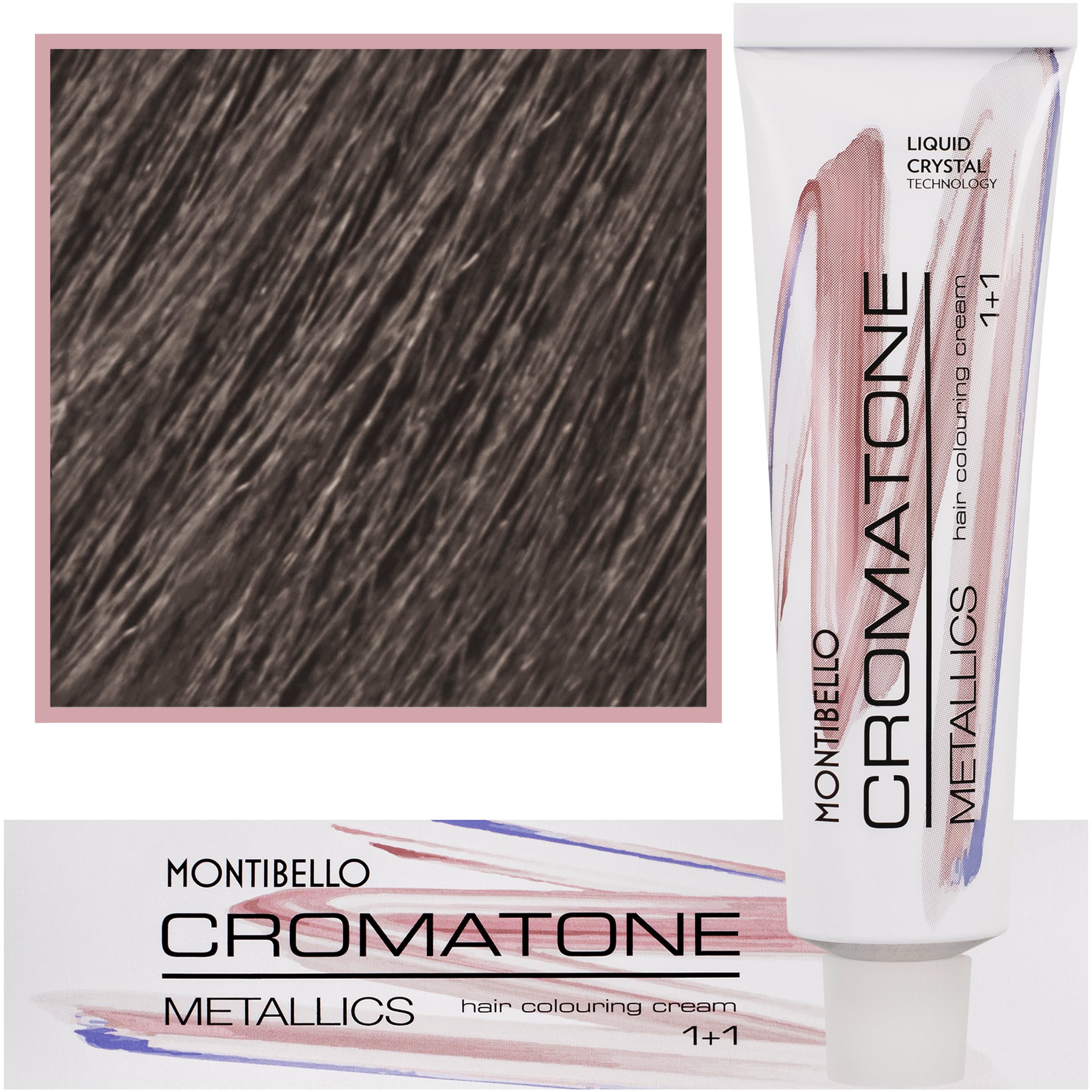 Cromatone Metallics, wielofunkcyjna farba do włosów 6,21 M | Popielaty Perłowy Ciemny Blond