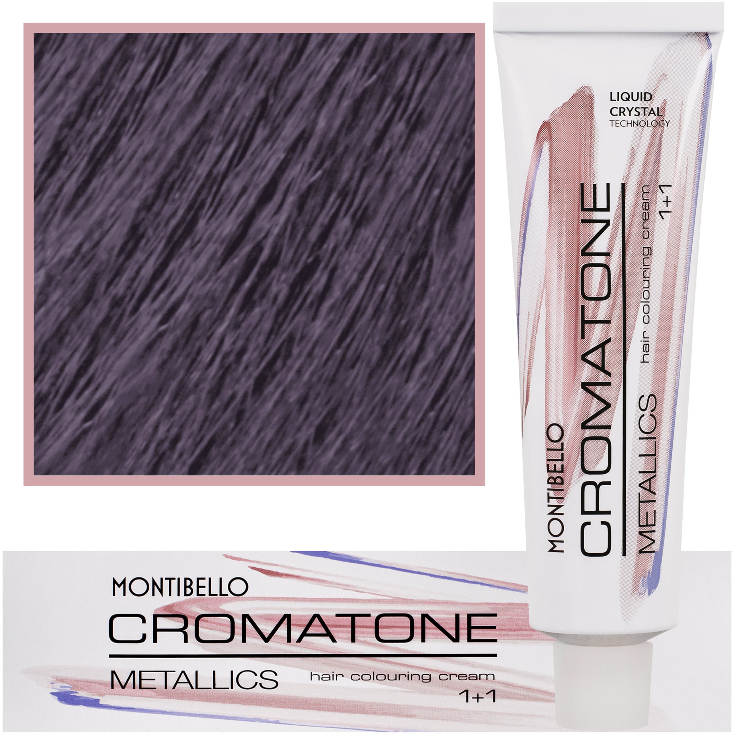 Cromatone Metallics, wielofunkcyjna farba do włosów 7,22 M | Intensywny Perłowy Średni Blond
