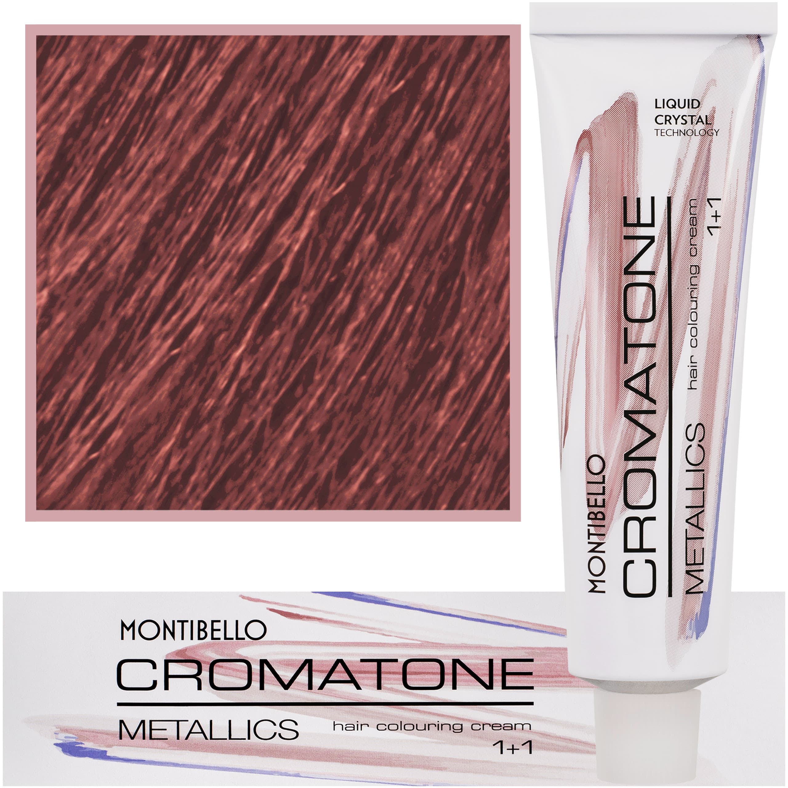 Cromatone Metallics, wielofunkcyjna farba do włosów 7,52 M | Mahoniowy Perłowy Średni Blond