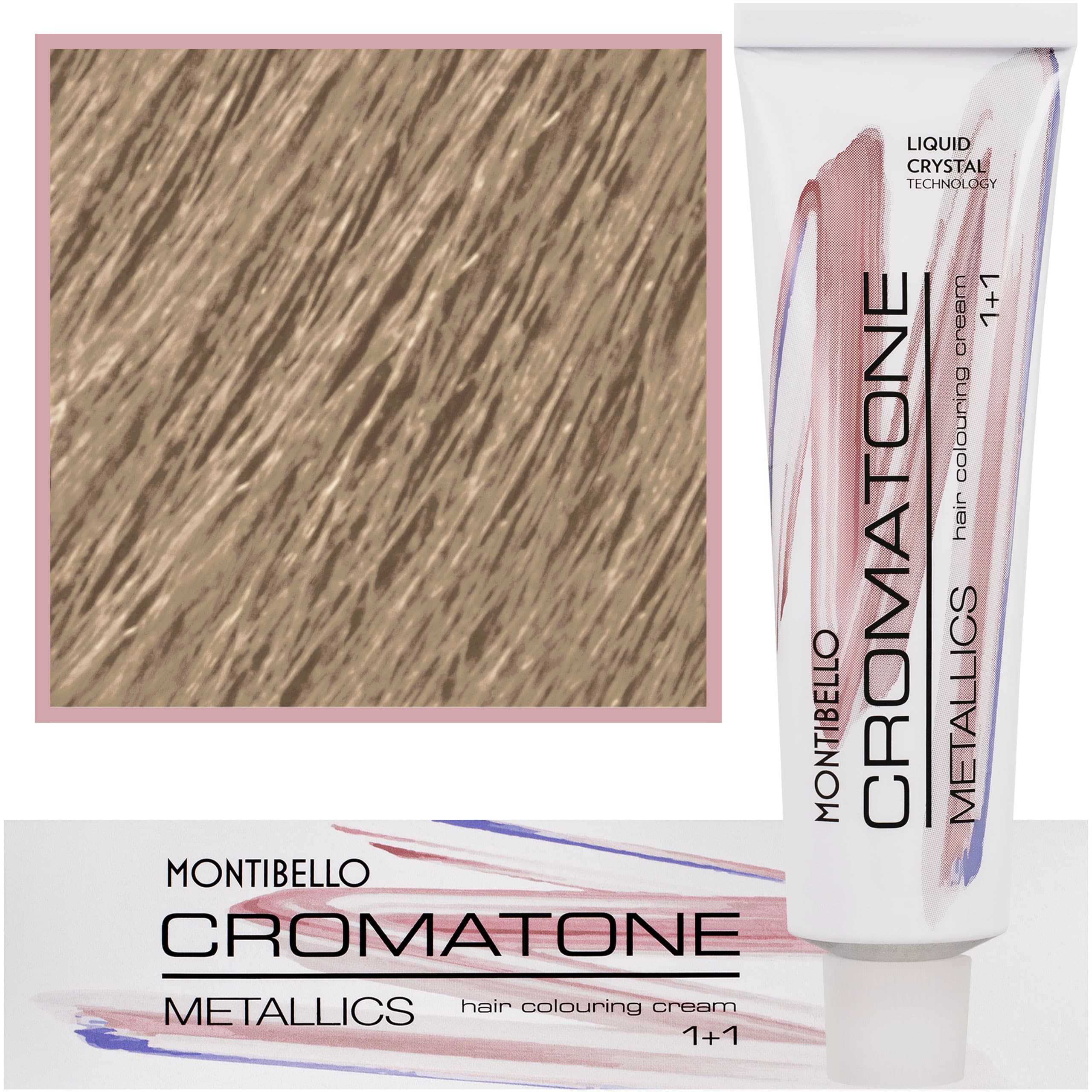 Cromatone Metallics, wielofunkcyjna farba do włosów 8,32 M | Perłowy Złoty Jasny Blond