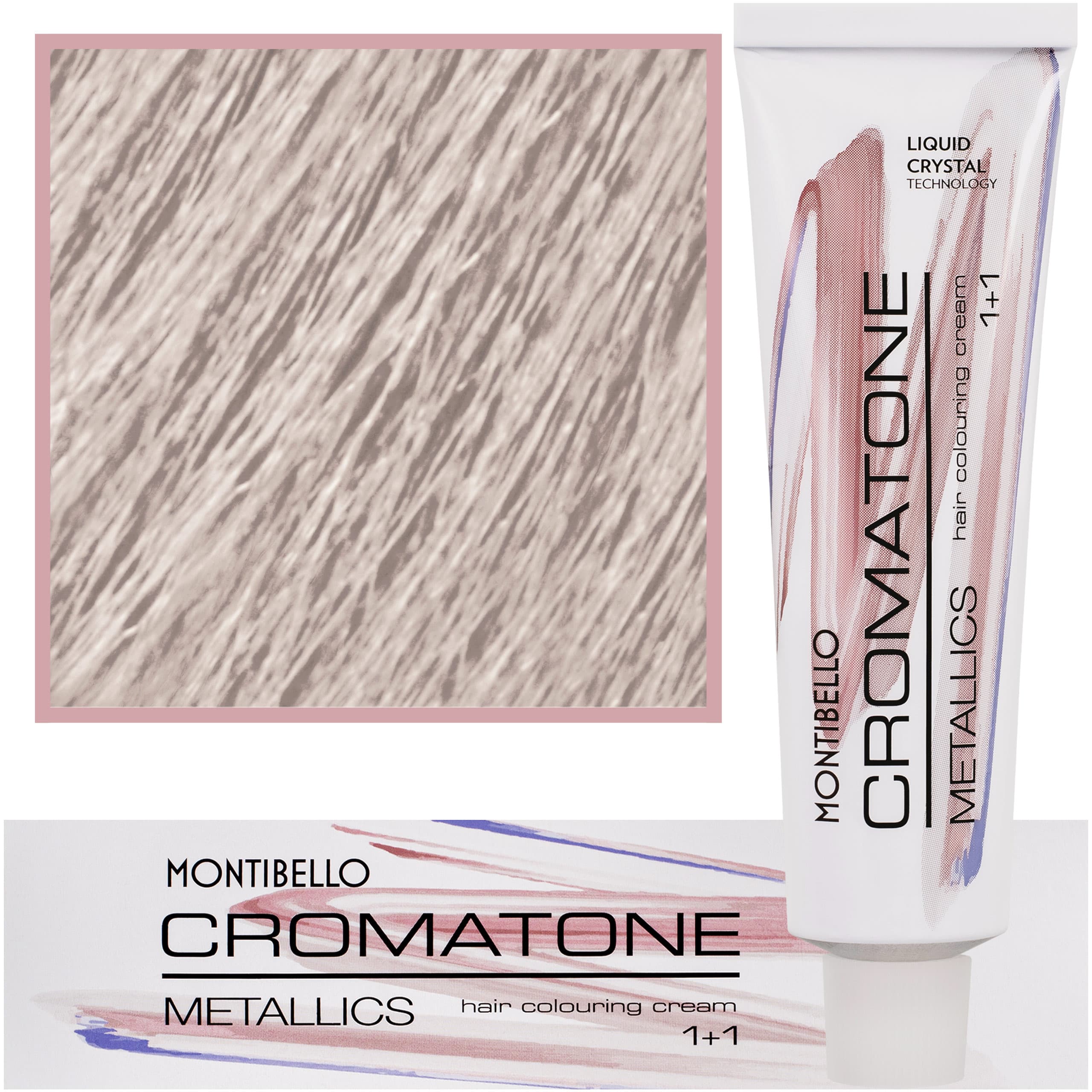 Cromatone Metallics, wielofunkcyjna farba do włosów 10,02 M | Naturalny Perłowy Platynowy Blond