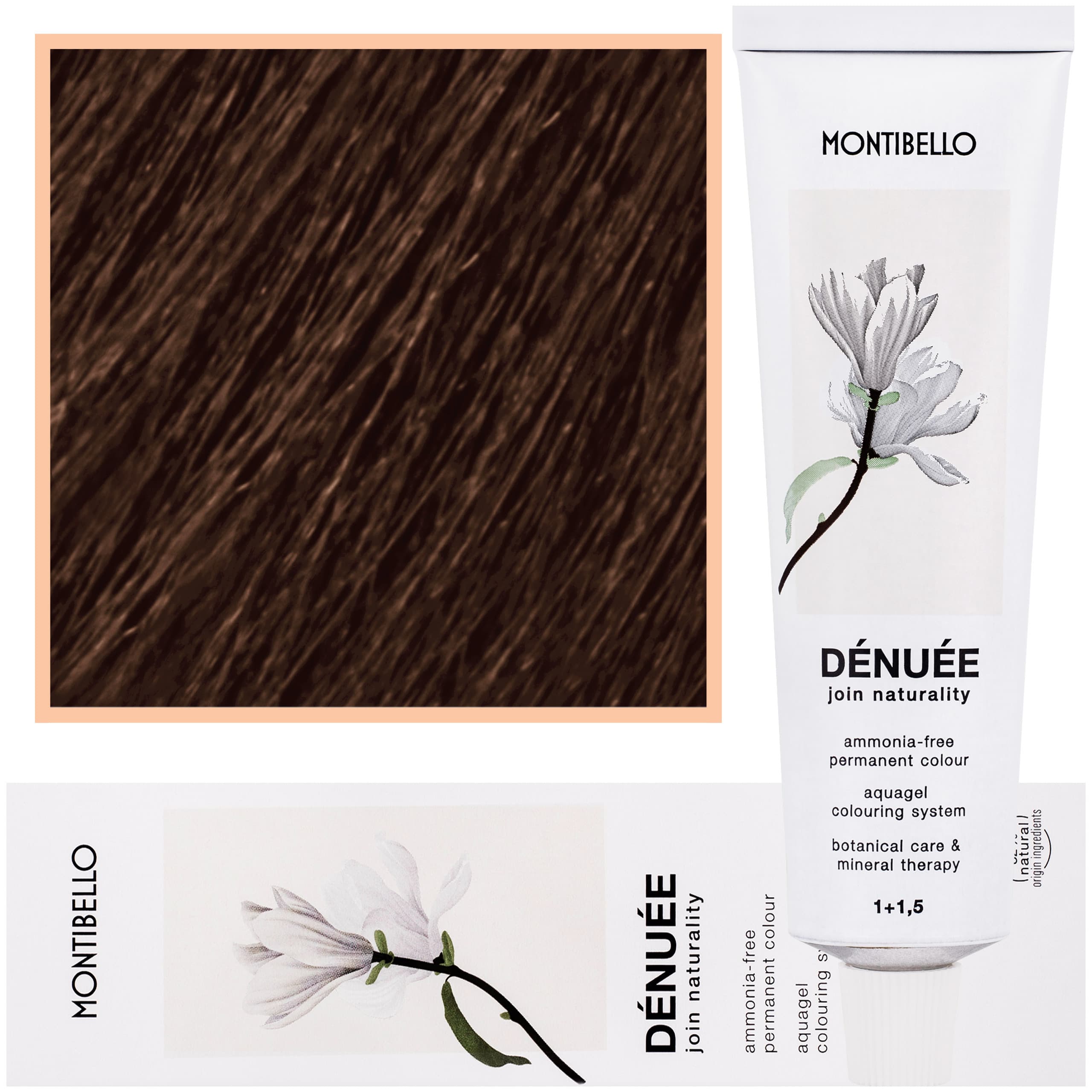 Denuee - naturalna wegańska farba do włosów bez amoniaku, 6,66 | Lekko Intensywny Ciemny Blond