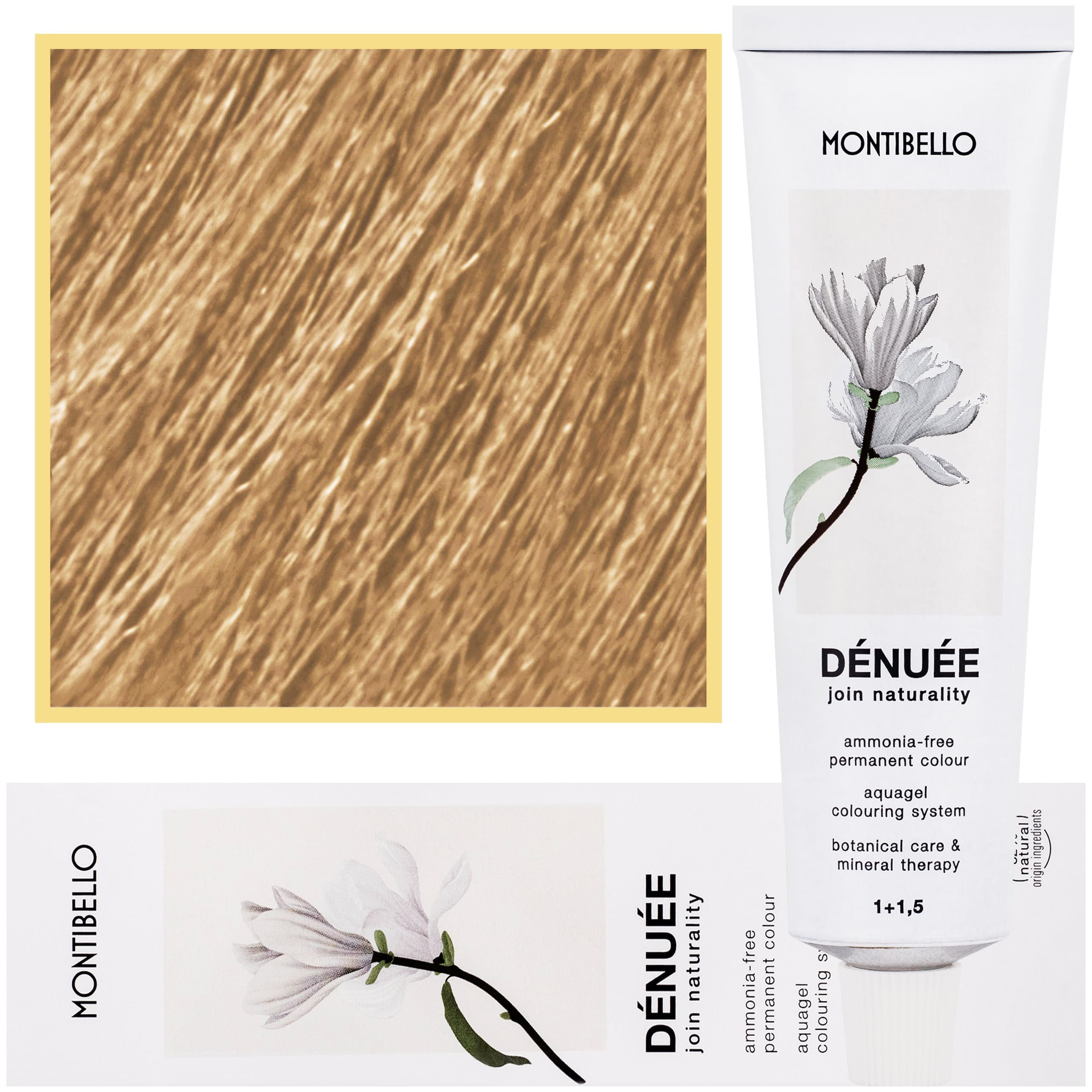 Denuee - naturalna wegańska farba do włosów bez amoniaku, 10,3 | Złoty Platynowy Blond