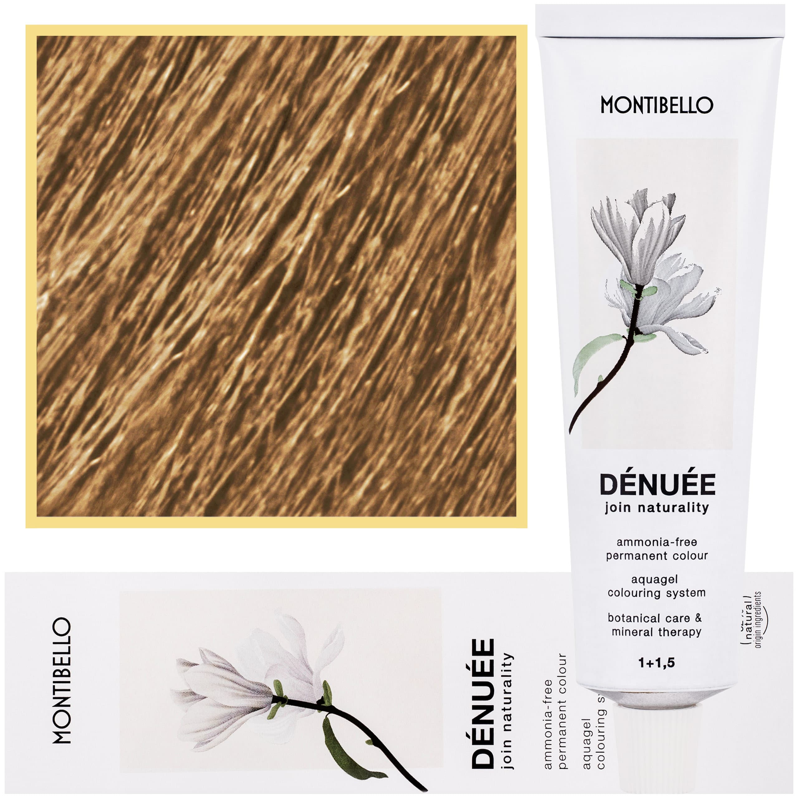 Denuee - naturalna wegańska farba do włosów bez amoniaku, 9,3 | Złoty Bardzo Jasny Blond