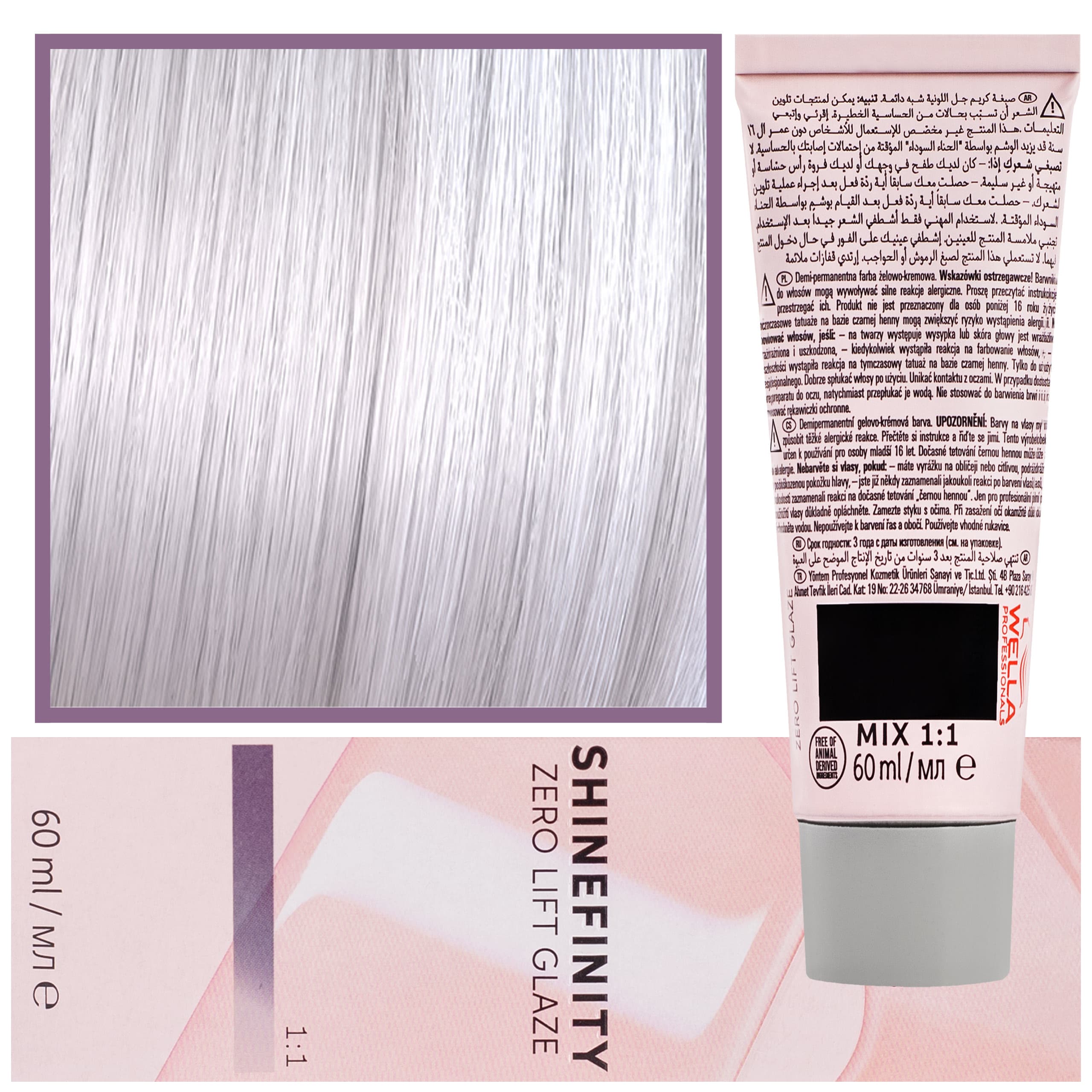 Shinefinity Zero Lift Glaze - profesjonalna farba do włosów, 09/81 | Bardzo Jasny Perłowy Popielaty Blond
