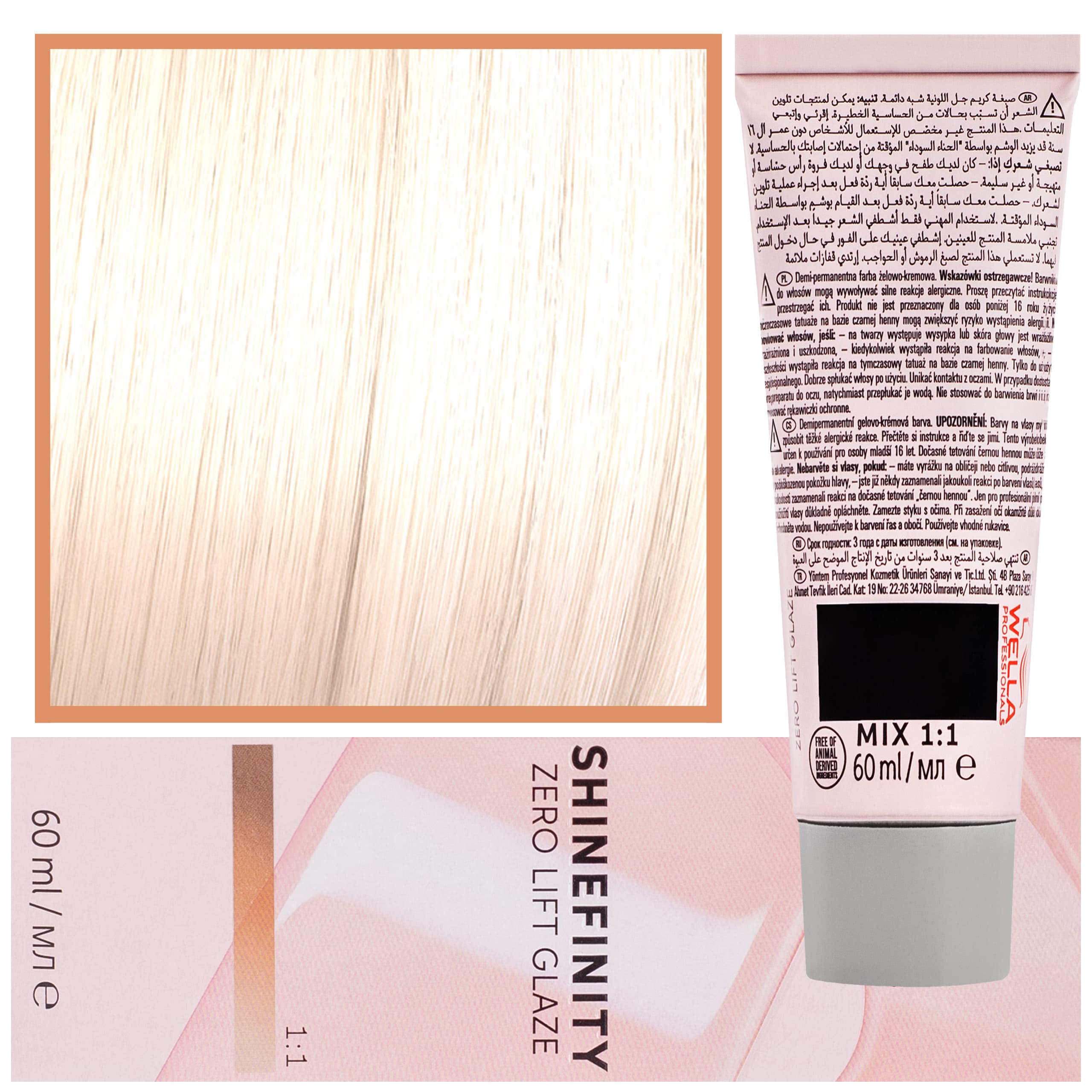 Shinefinity Zero Lift Glaze - profesjonalna farba do włosów, 09/36 | Bardzo Jasny Fioletowy Złocisty Blond