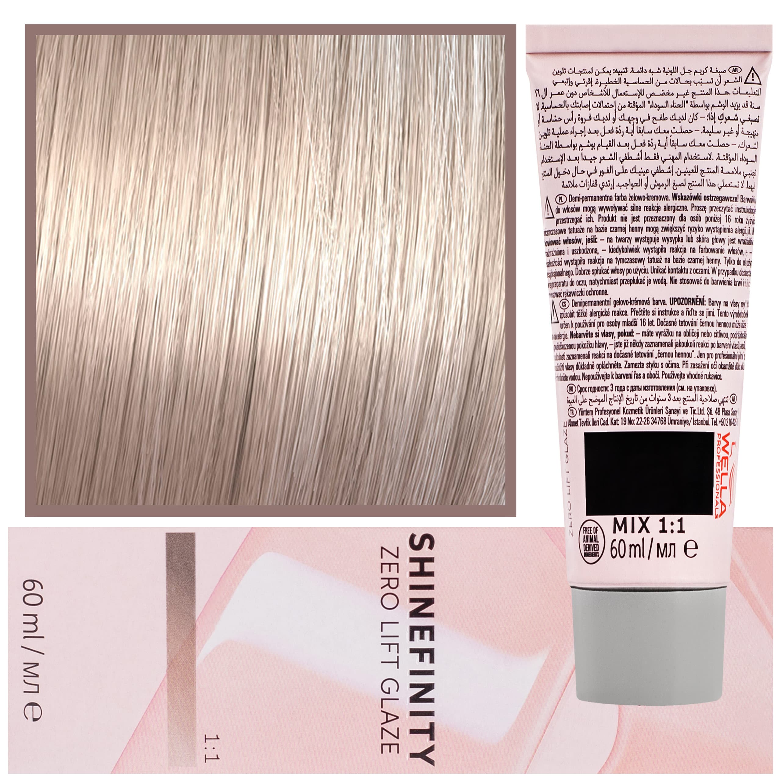Shinefinity Zero Lift Glaze - profesjonalna farba do włosów, 08/0 | Jasny Perłowy Blond